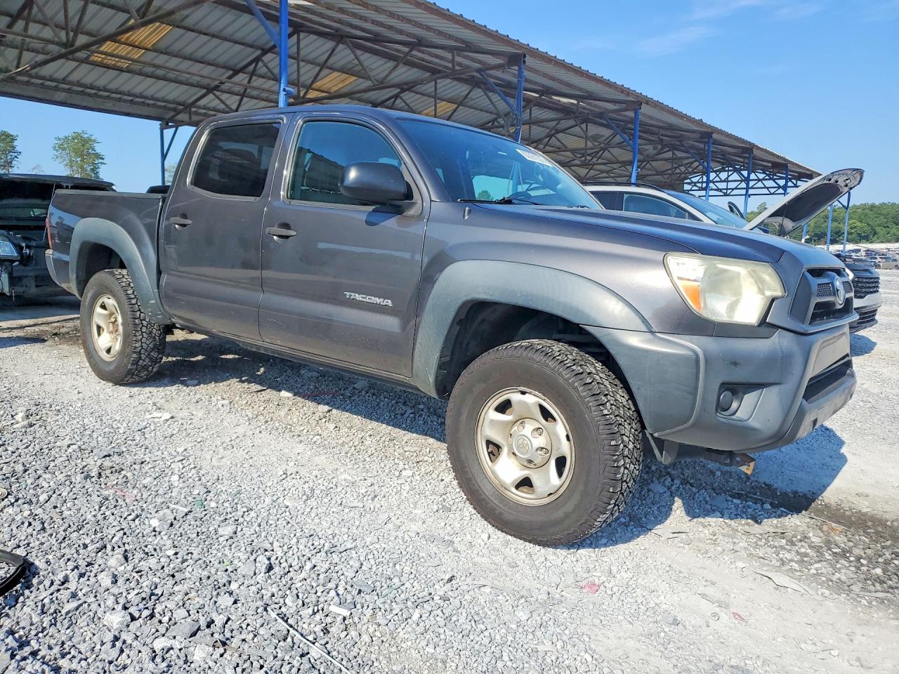 2013 Toyota Tacoma Double Cab Gray vin: 5TFJX4GN0DX015409
