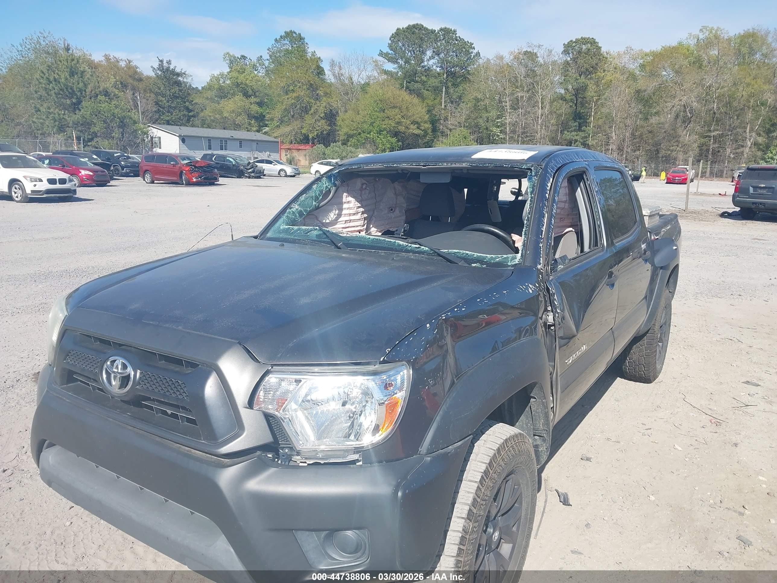 2013 Toyota Tacoma Prerunner Gray vin: 5TFJX4GN0DX019136