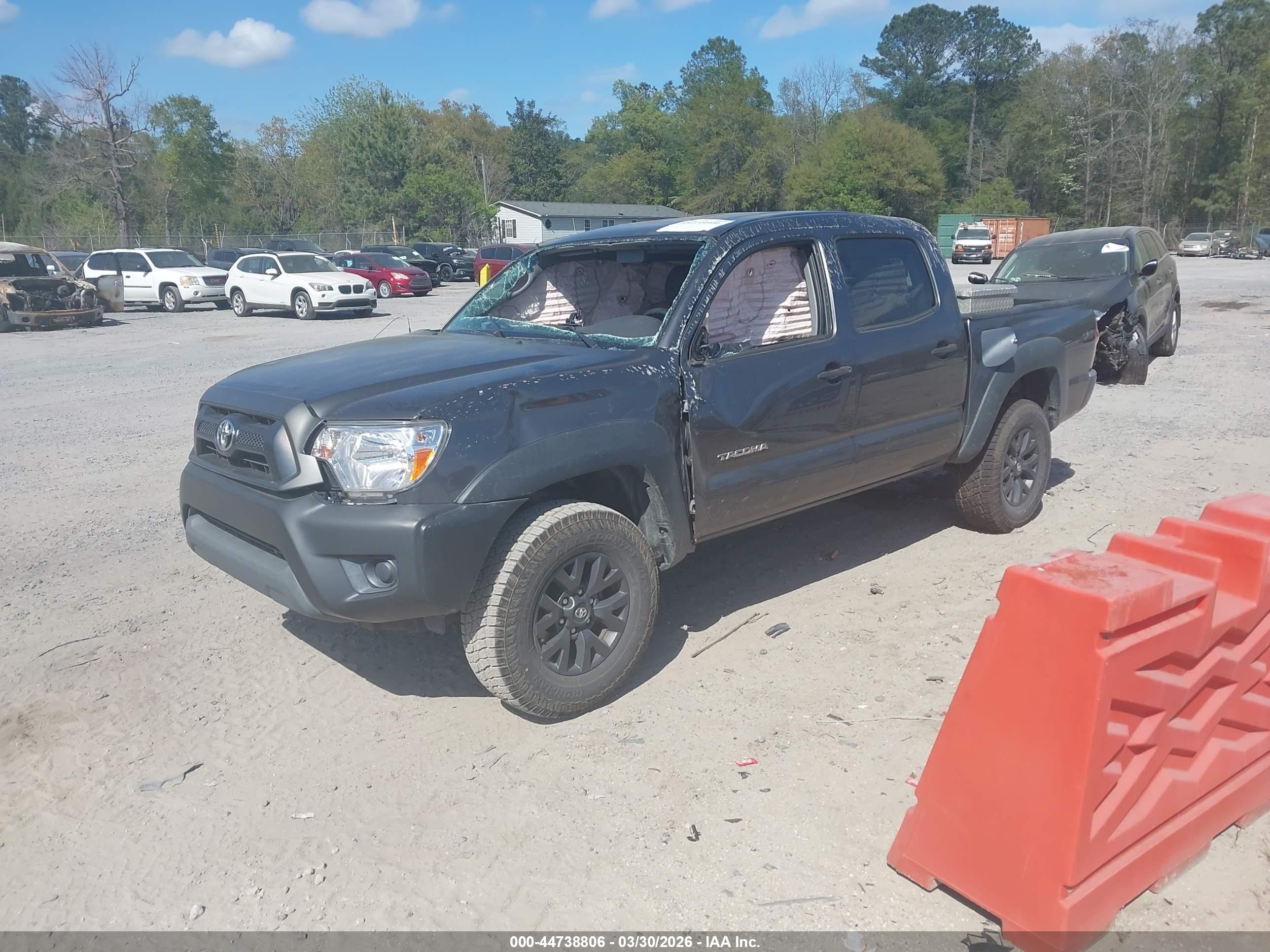 2013 Toyota Tacoma Prerunner Gray vin: 5TFJX4GN0DX019136