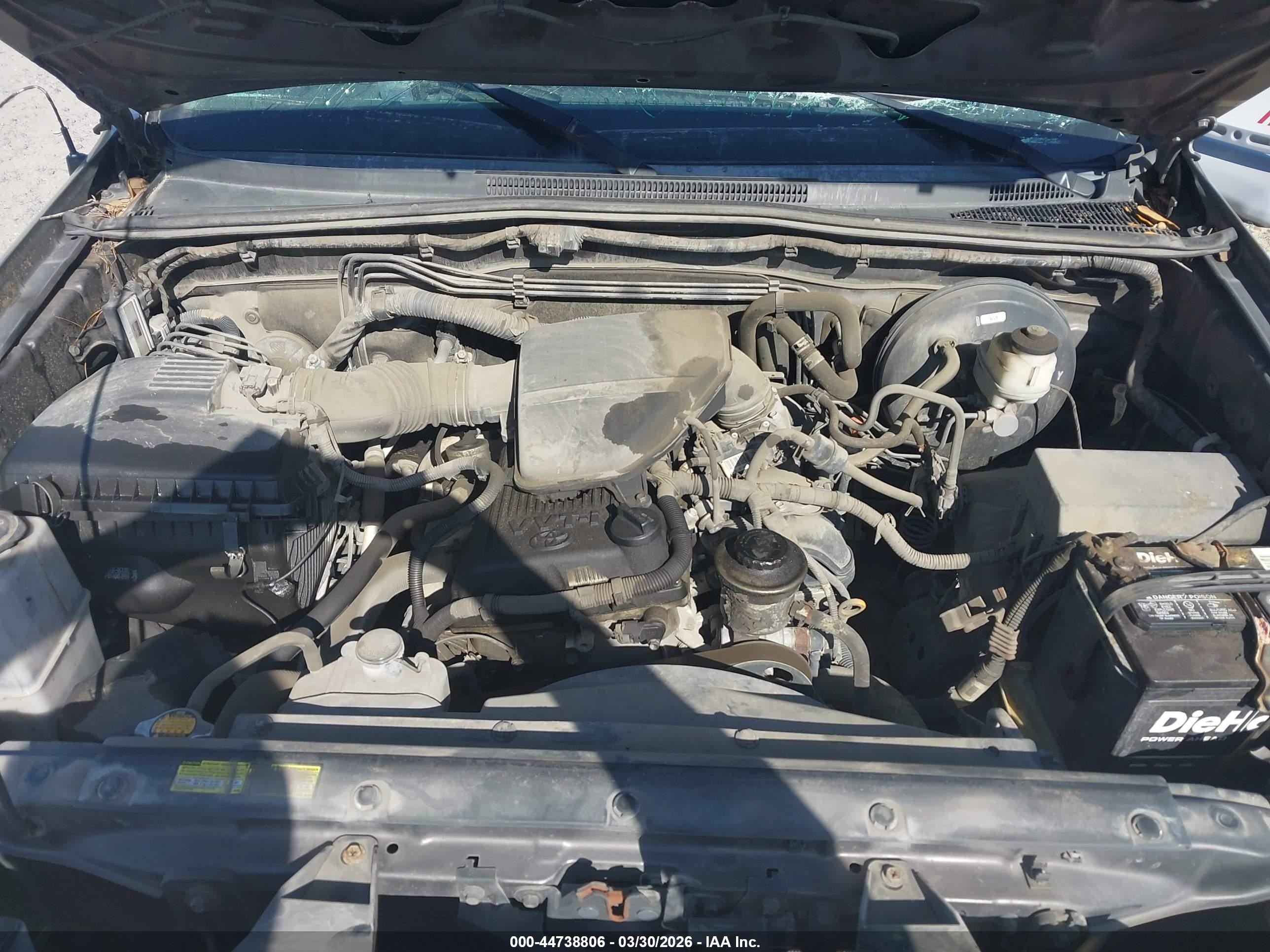2013 Toyota Tacoma Prerunner Gray vin: 5TFJX4GN0DX019136