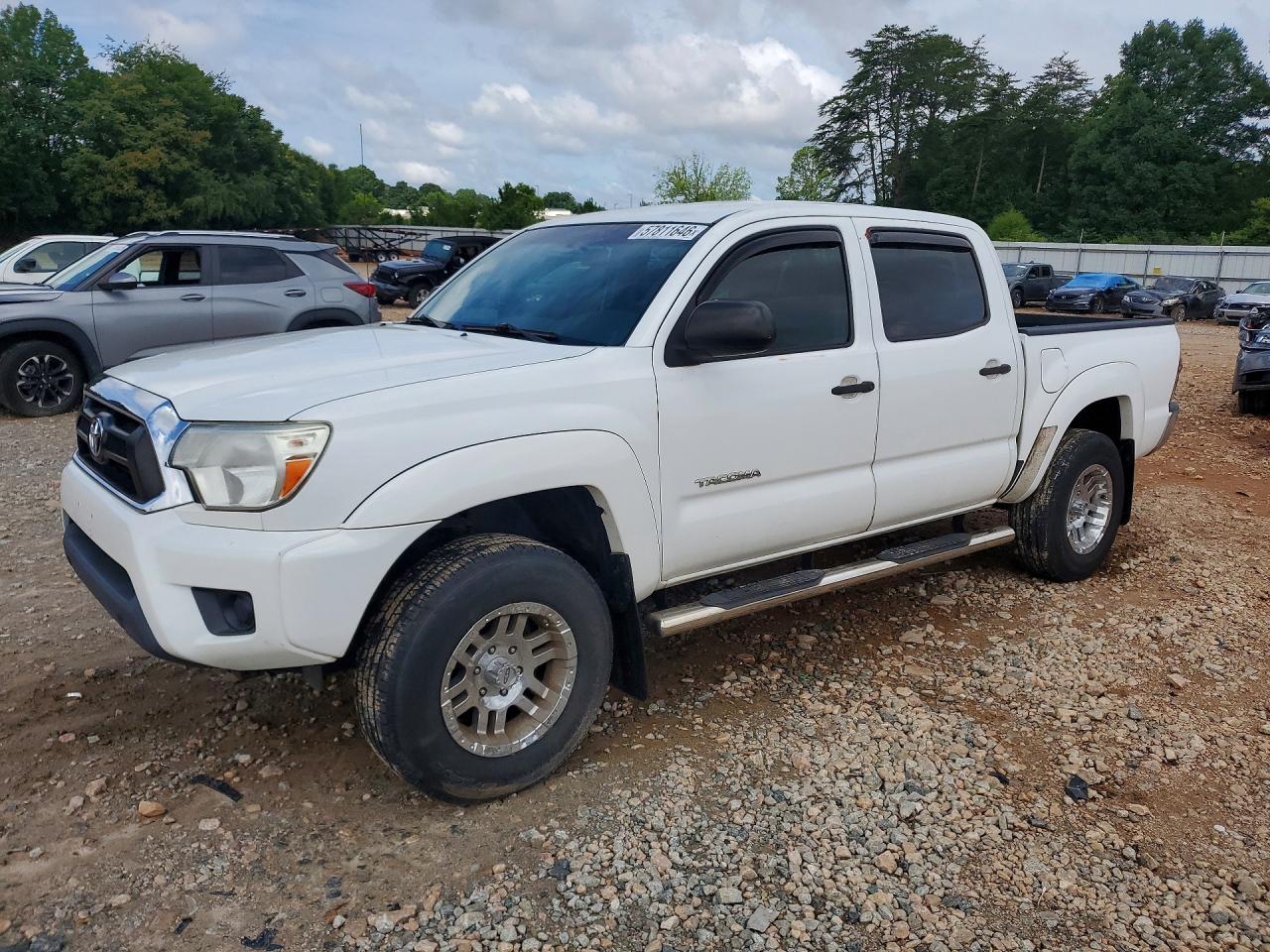 2014 Toyota Tacoma Double Cab Белый vin: 5TFJX4GN0EX032793