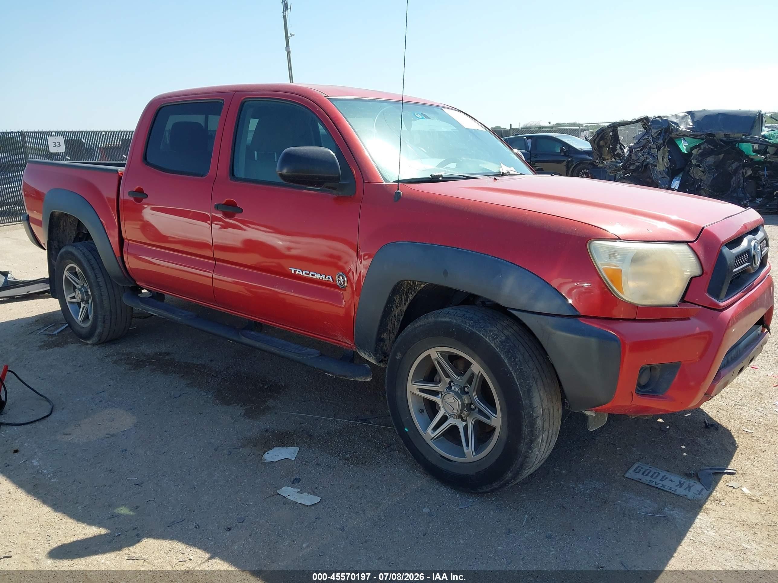 2014 Toyota Tacoma Prerunner Red vin: 5TFJX4GN0EX035791