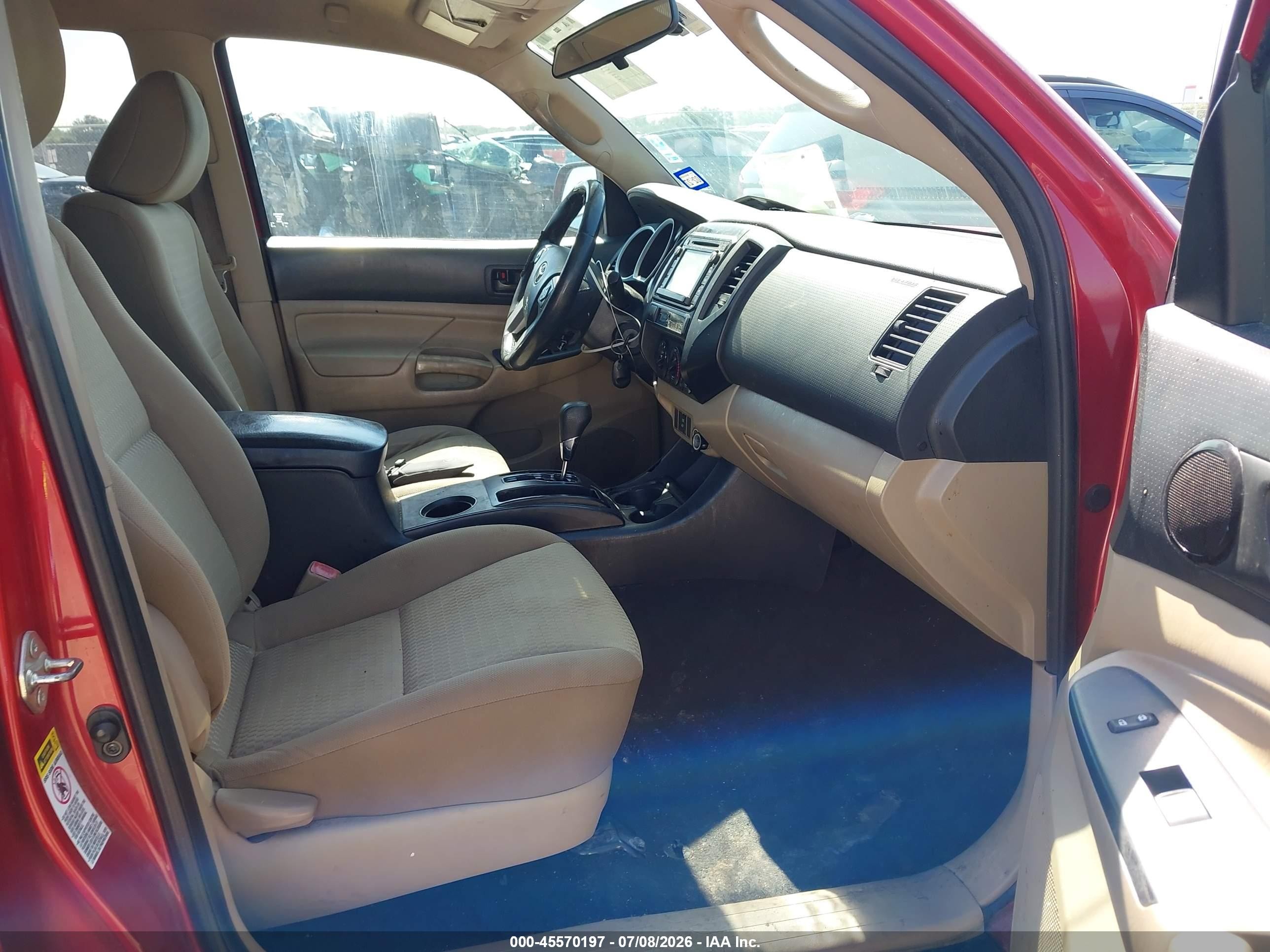 2014 Toyota Tacoma Prerunner Red vin: 5TFJX4GN0EX035791