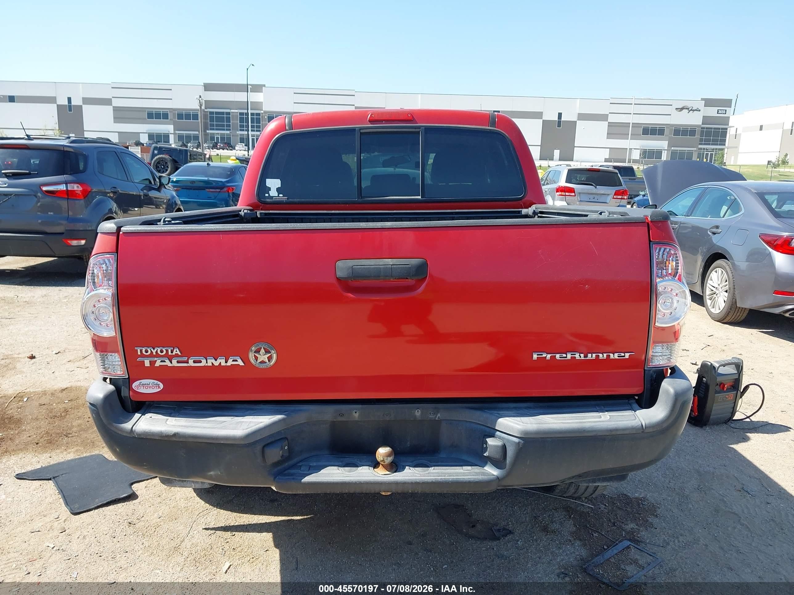 2014 Toyota Tacoma Prerunner Red vin: 5TFJX4GN0EX035791