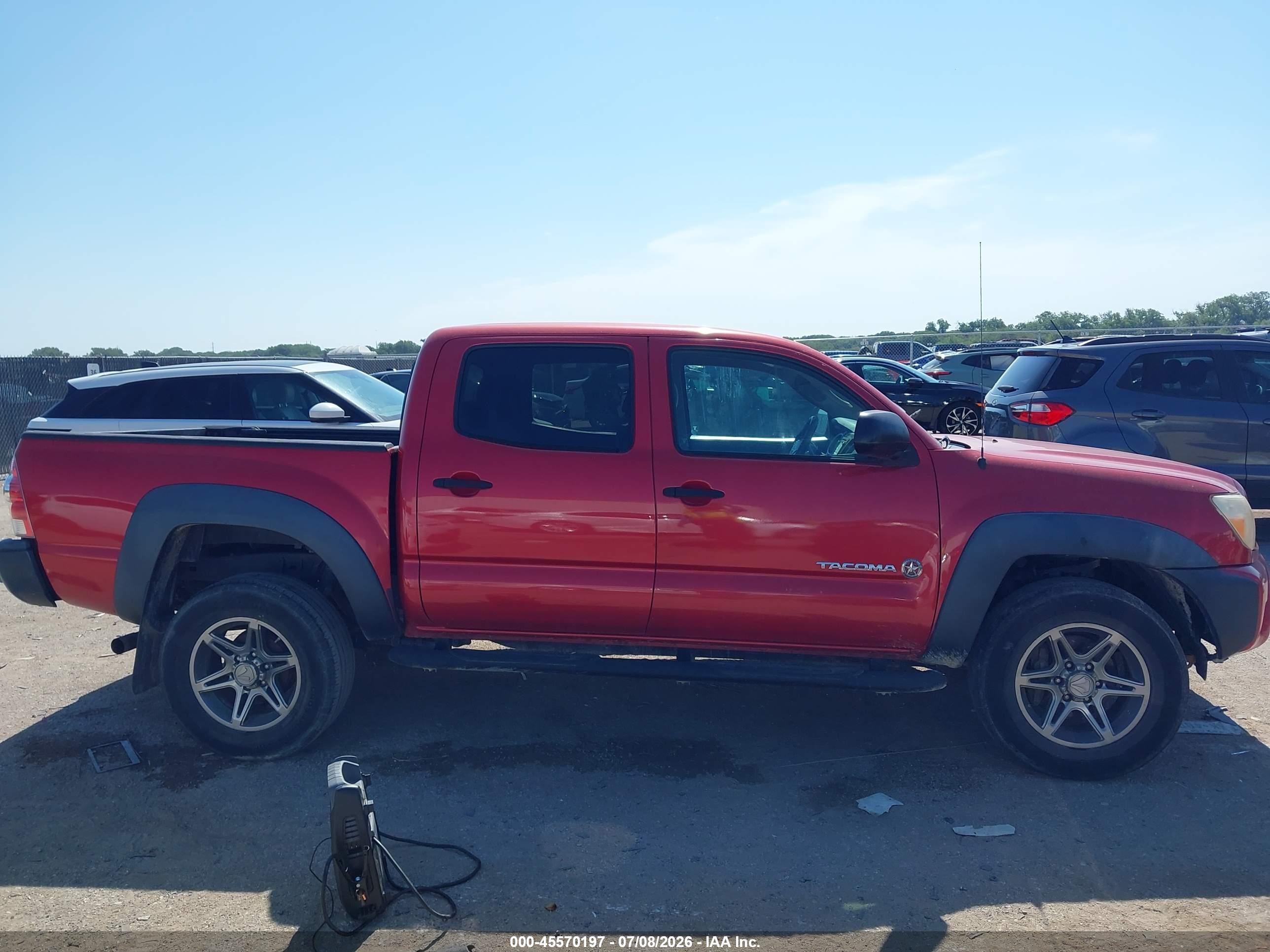 2014 Toyota Tacoma Prerunner Red vin: 5TFJX4GN0EX035791