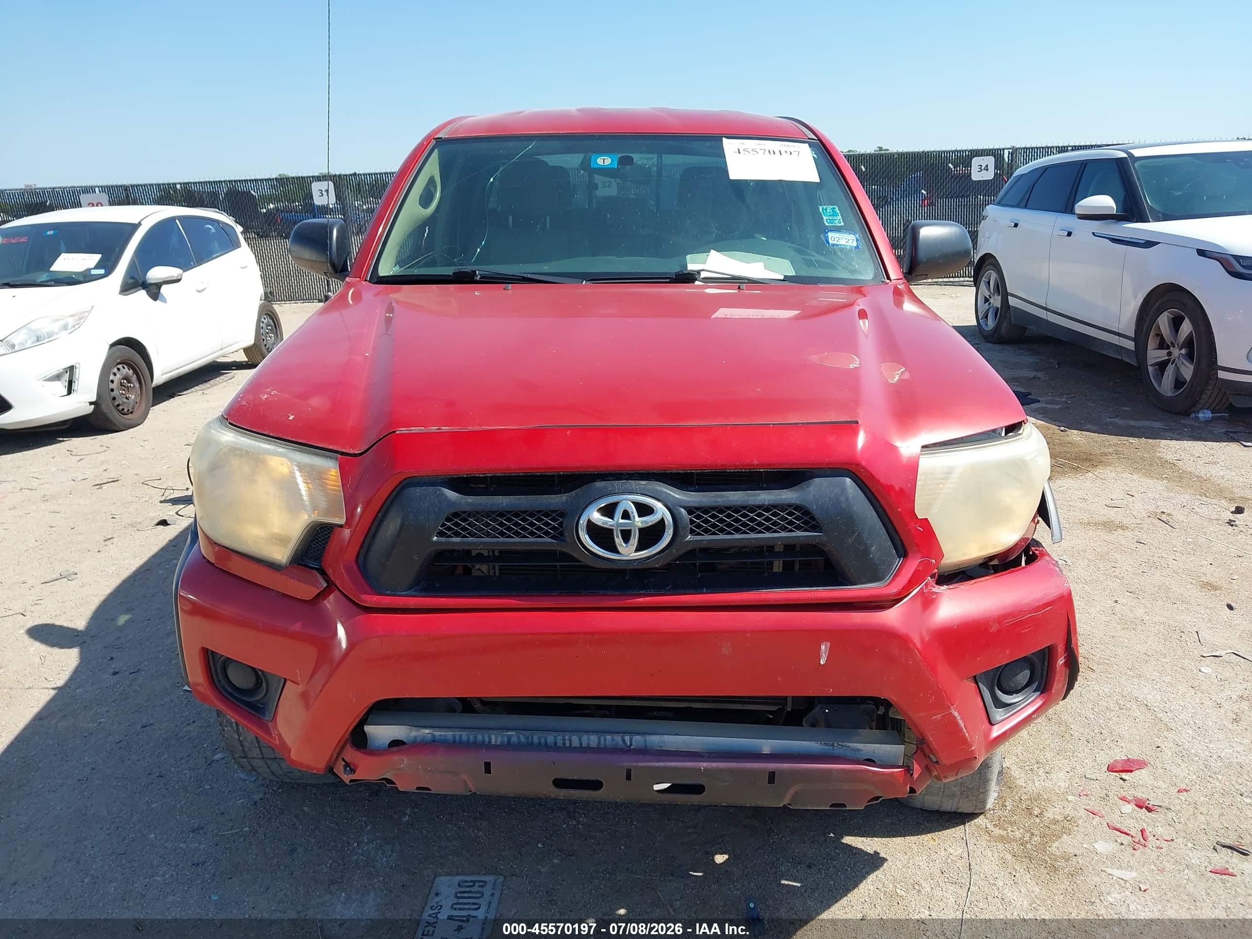 2014 Toyota Tacoma Prerunner Red vin: 5TFJX4GN0EX035791