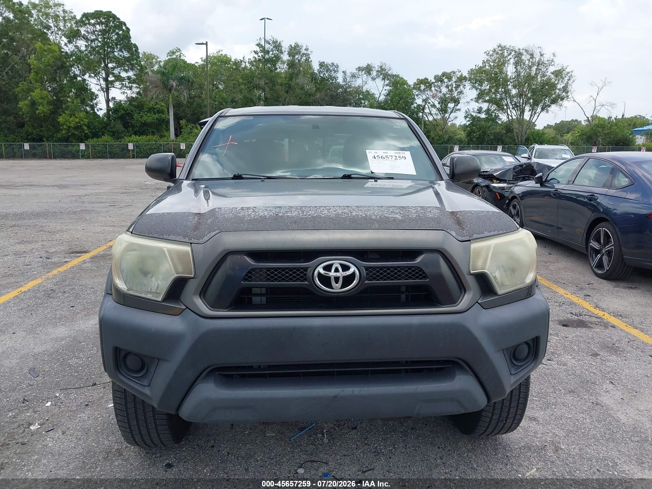 2014 Toyota Tacoma Prerunner Gray vin: 5TFJX4GN0EX037038