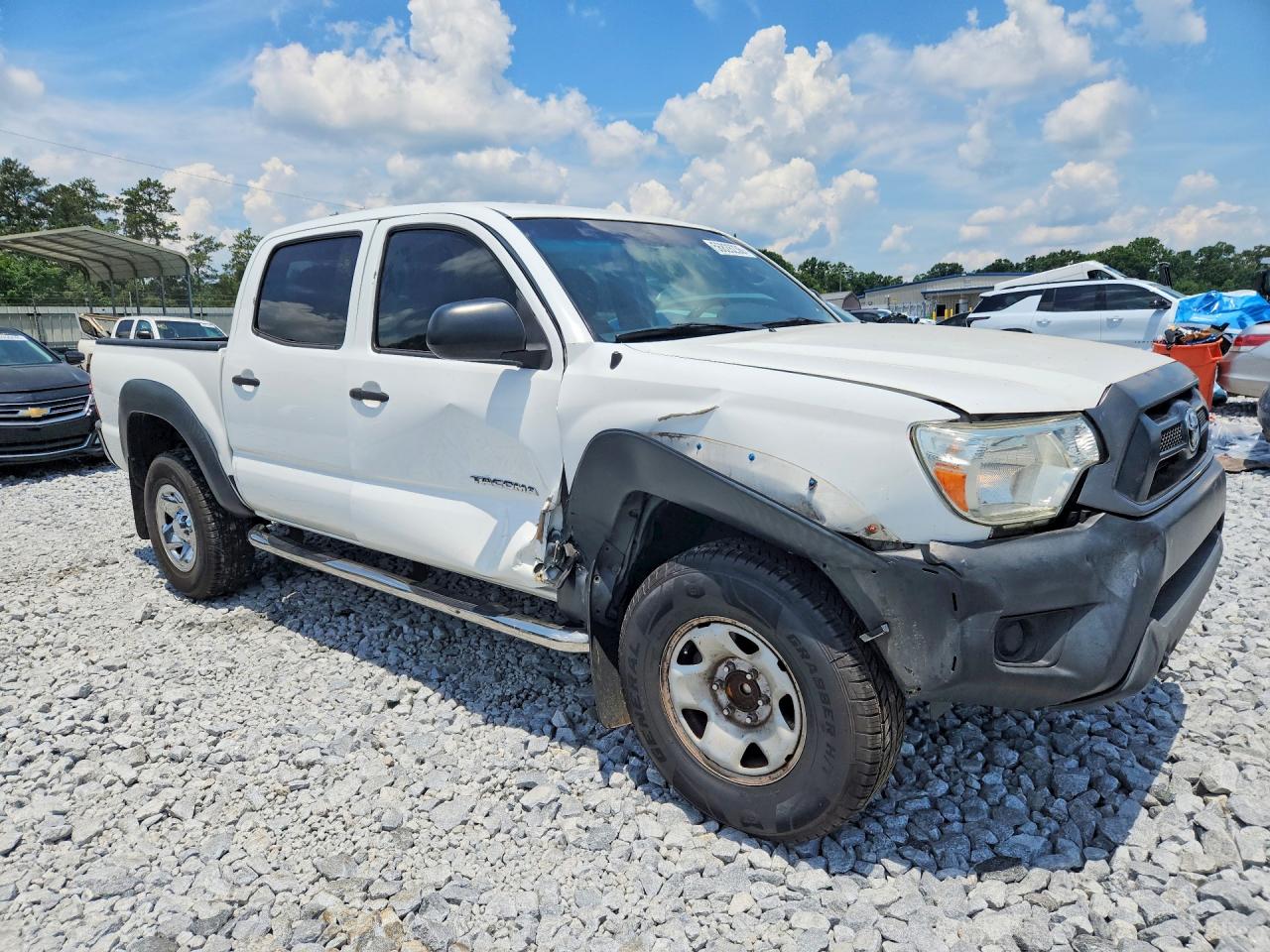 2015 Toyota Tacoma Double Cab Prerunner White vin: 5TFJX4GN0FX037784