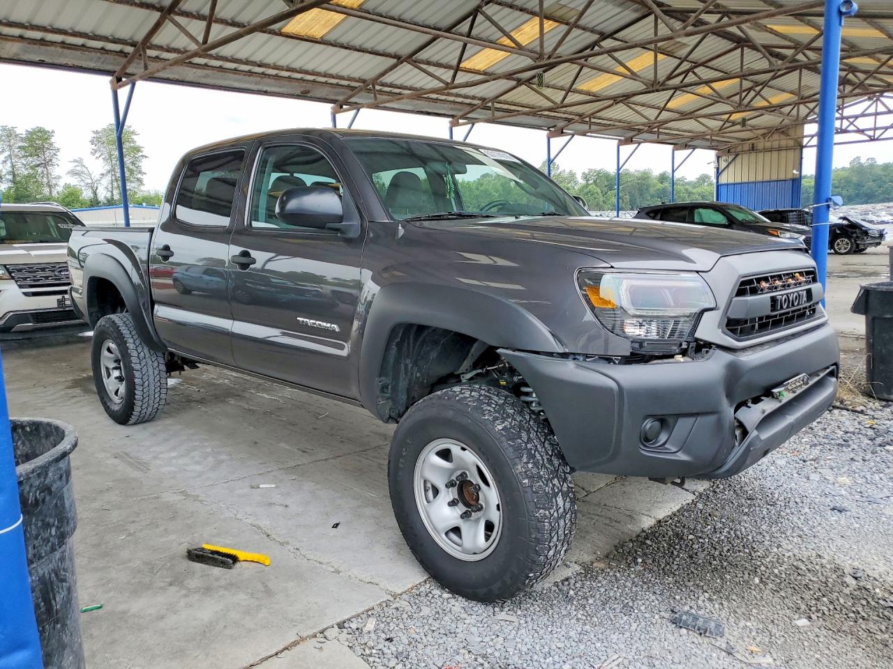 2013 Toyota Tacoma Double Cab Gray vin: 5TFJX4GN1DX016360
