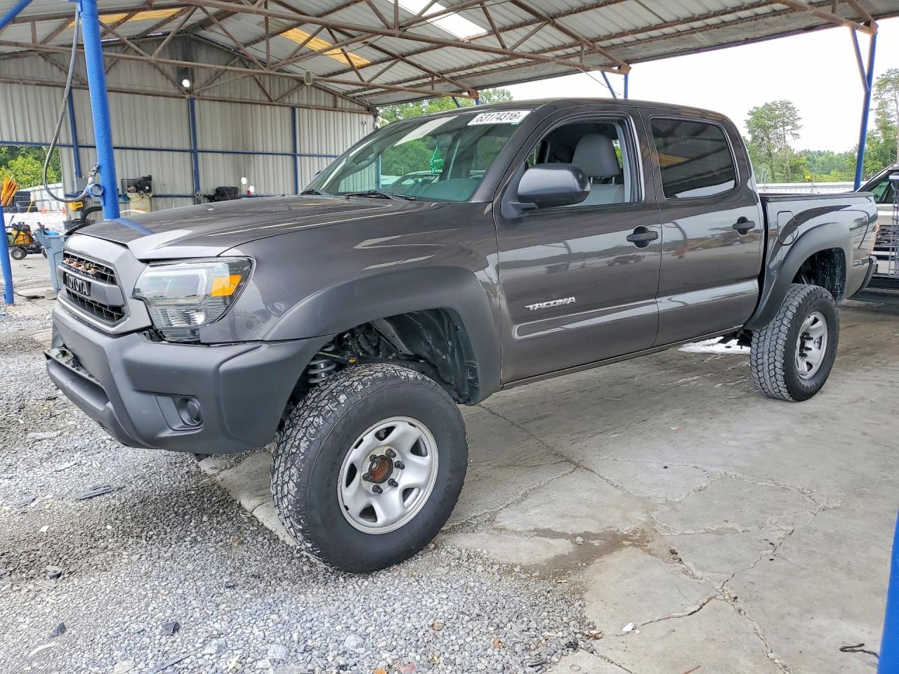 2013 Toyota Tacoma Double Cab Gray vin: 5TFJX4GN1DX016360
