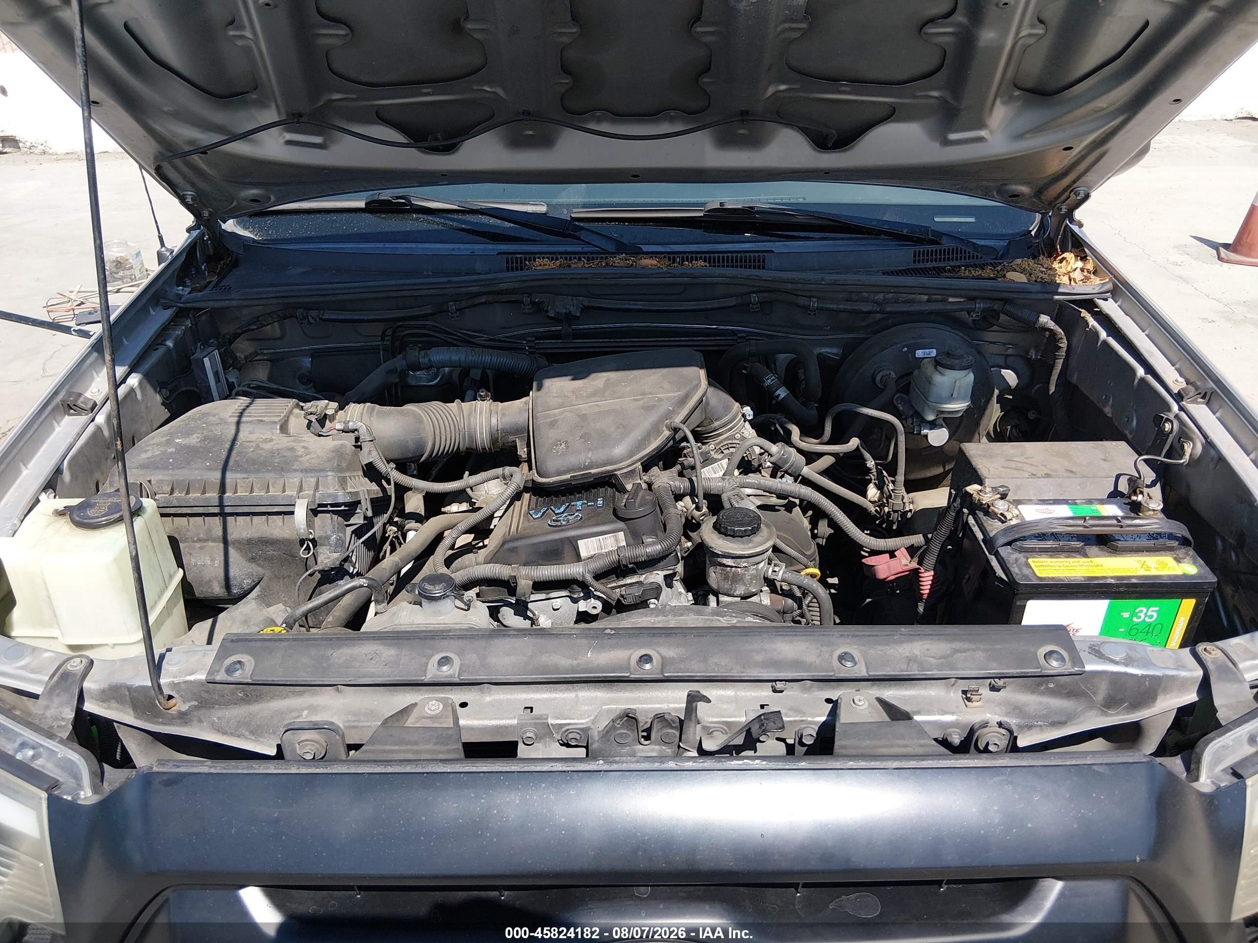 2014 Toyota Tacoma Prerunner Серый vin: 5TFJX4GN1EX033841