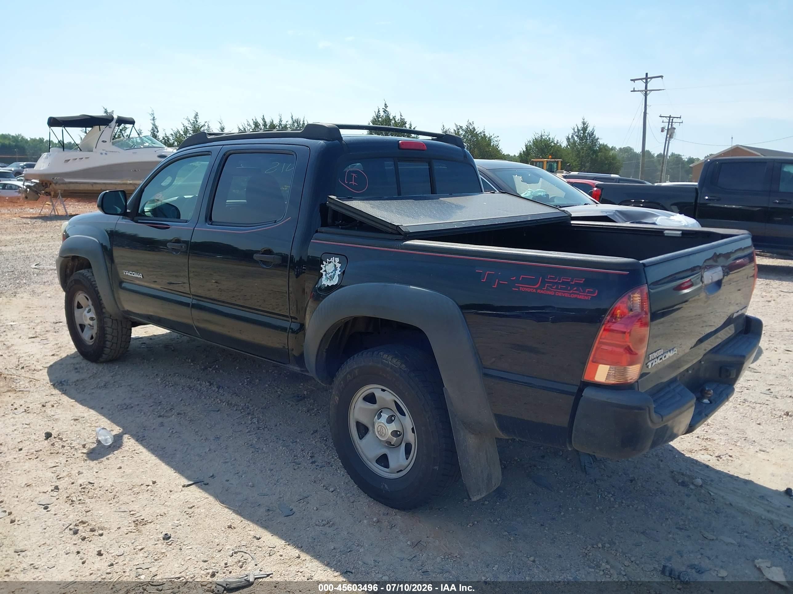 2015 Toyota Tacoma Prerunner Black vin: 5TFJX4GN1FX040726