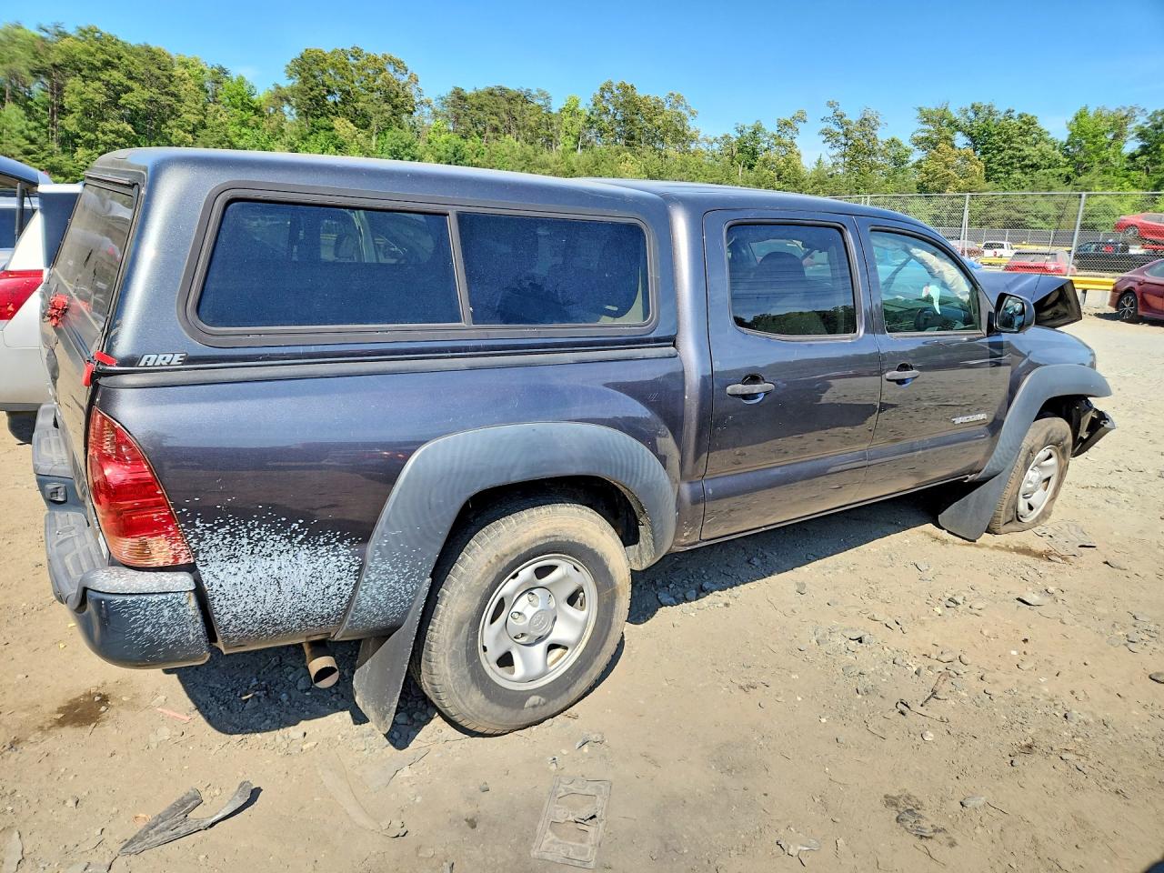 2015 Toyota Tacoma Double Cab Prerunner Gray vin: 5TFJX4GN1FX045876