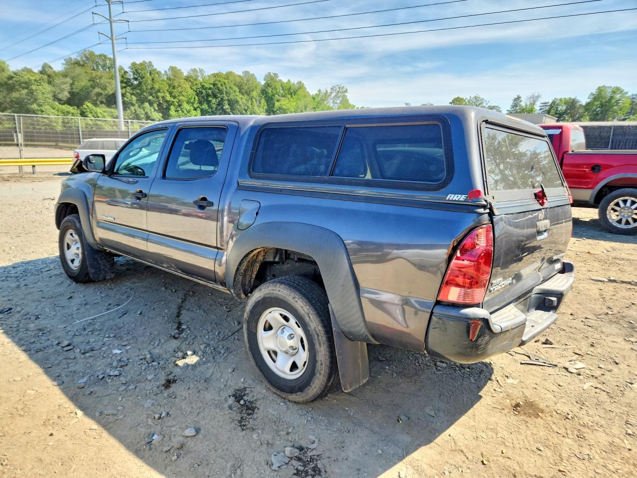 2015 Toyota Tacoma Double Cab Prerunner Gray vin: 5TFJX4GN1FX045876