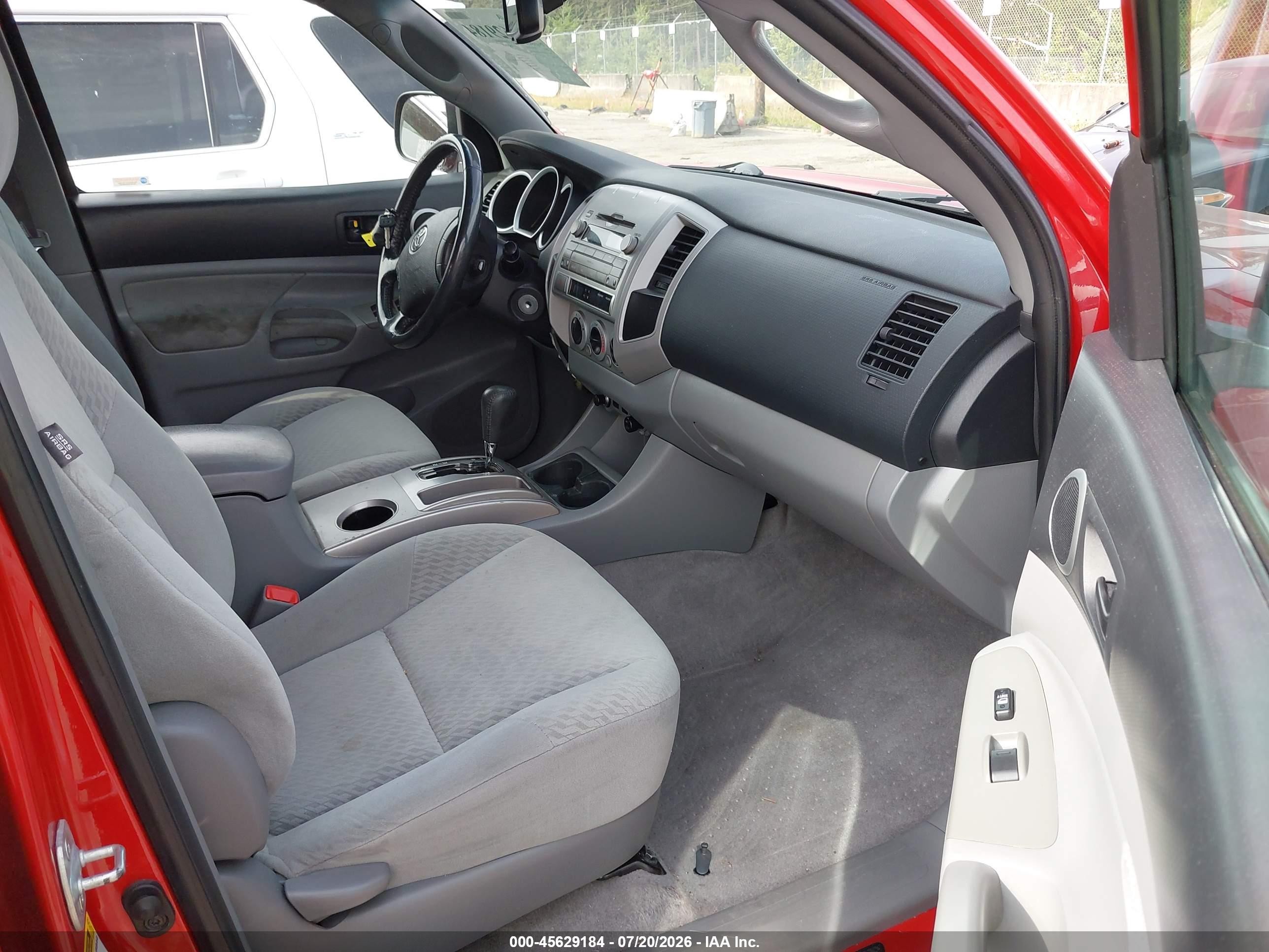 2011 Toyota Tacoma Prerunner Red vin: 5TFJX4GN2BX005199