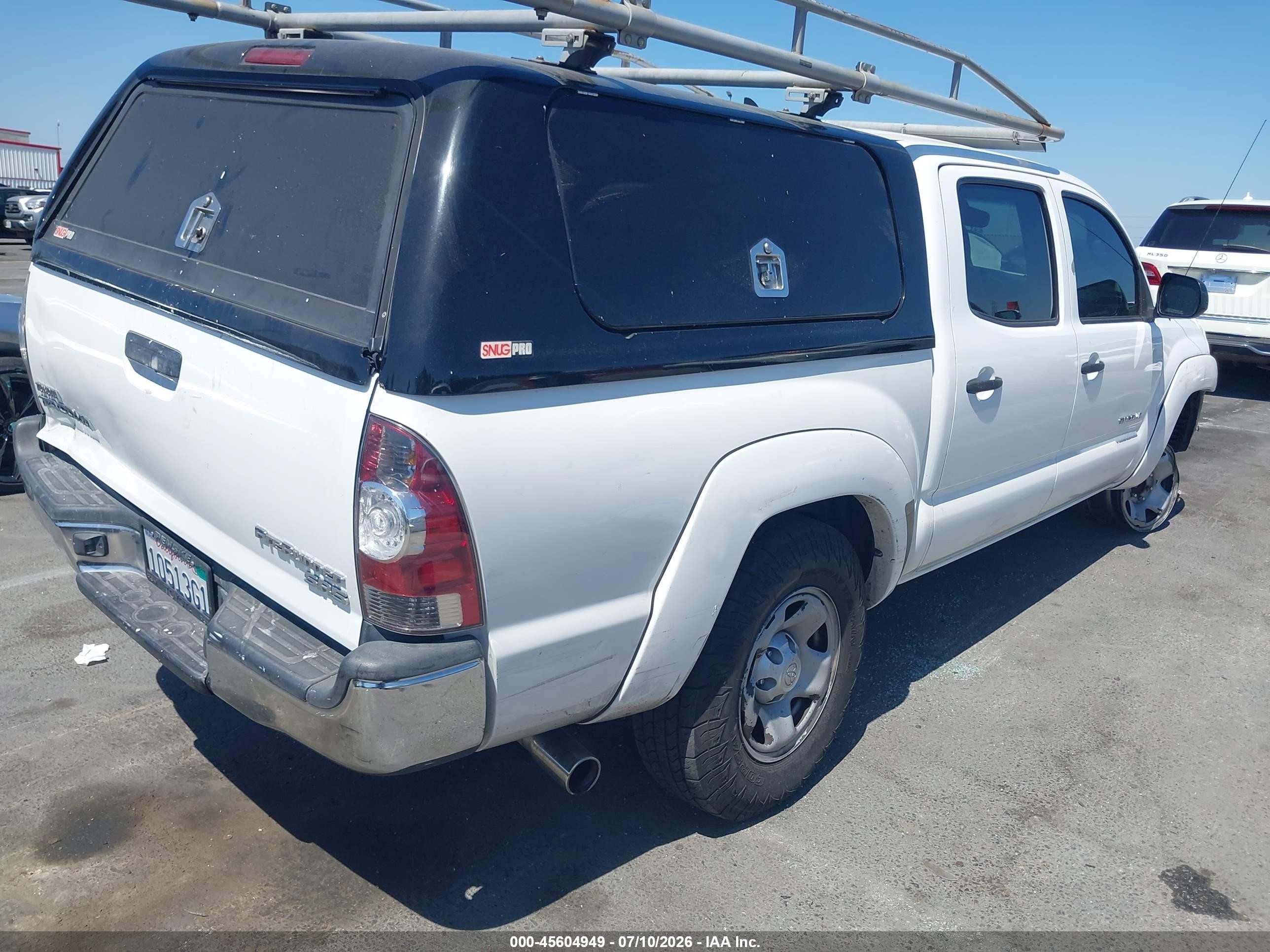 2012 Toyota Tacoma Prerunner White vin: 5TFJX4GN2CX010596