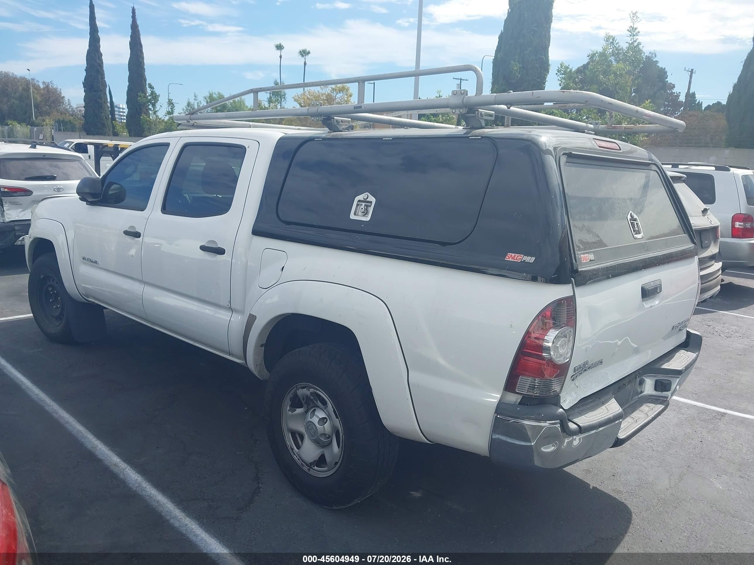 2012 Toyota Tacoma Prerunner White vin: 5TFJX4GN2CX010596