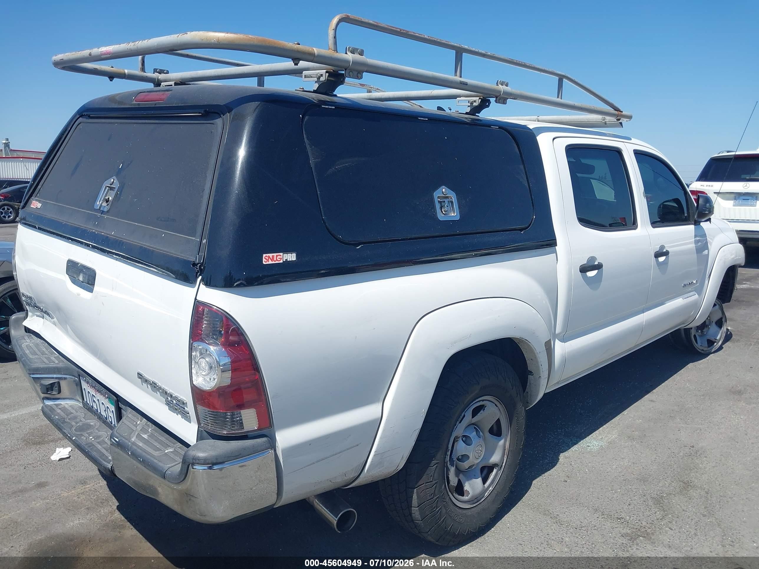 2012 Toyota Tacoma Prerunner White vin: 5TFJX4GN2CX010596