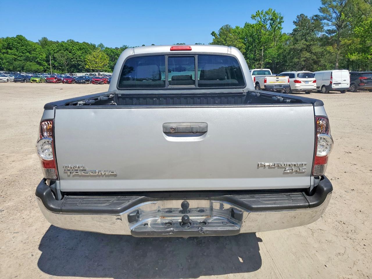 2013 Toyota Tacoma Double Cab Silver vin: 5TFJX4GN2DX018909