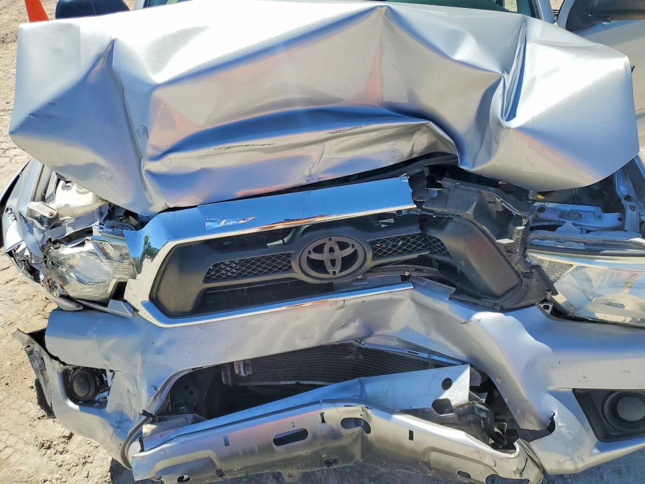 2013 Toyota Tacoma Double Cab Silver vin: 5TFJX4GN2DX018909