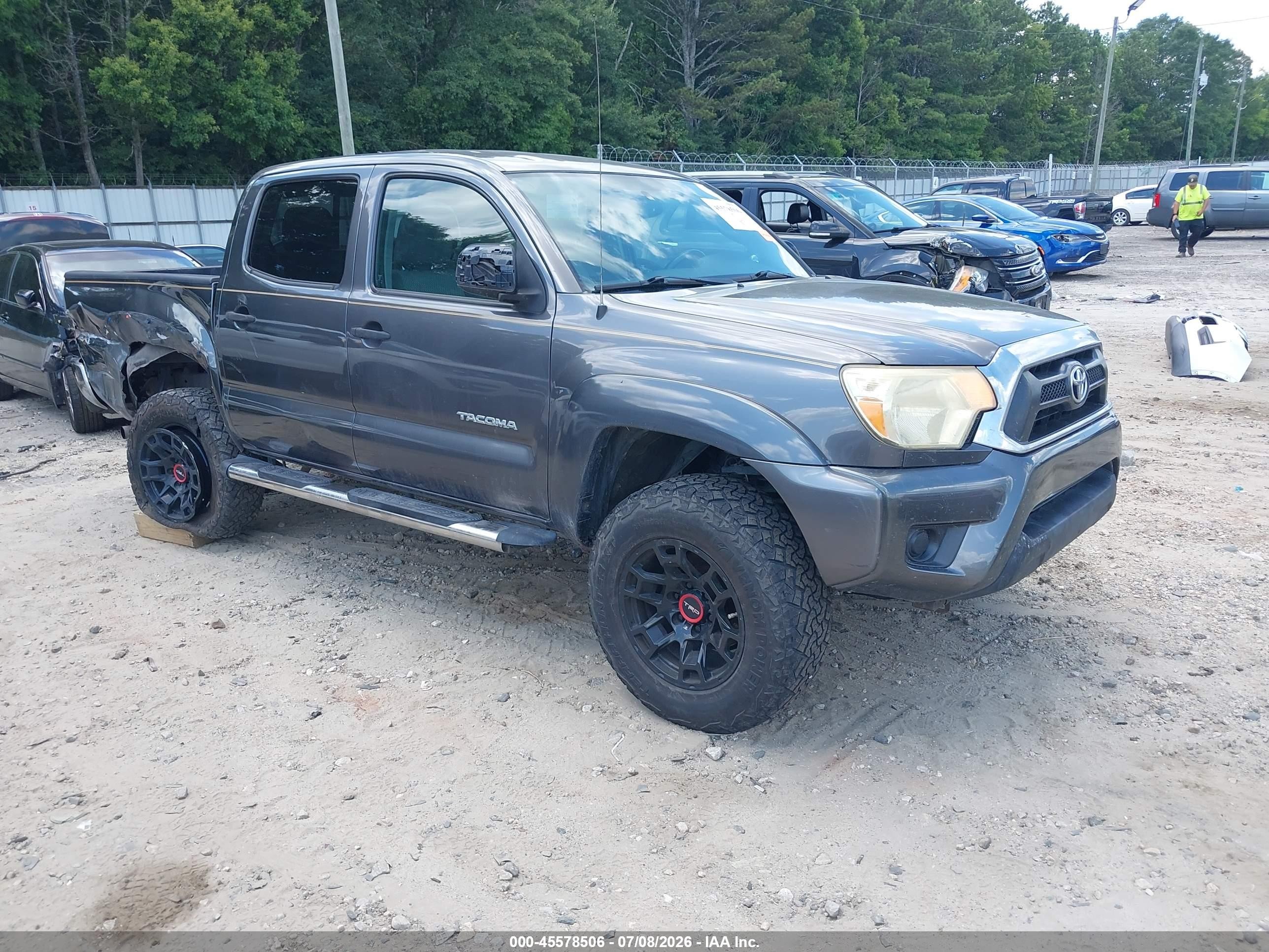 2012 Toyota Tacoma Prerunner Gray vin: 5TFJX4GN3CX007464
