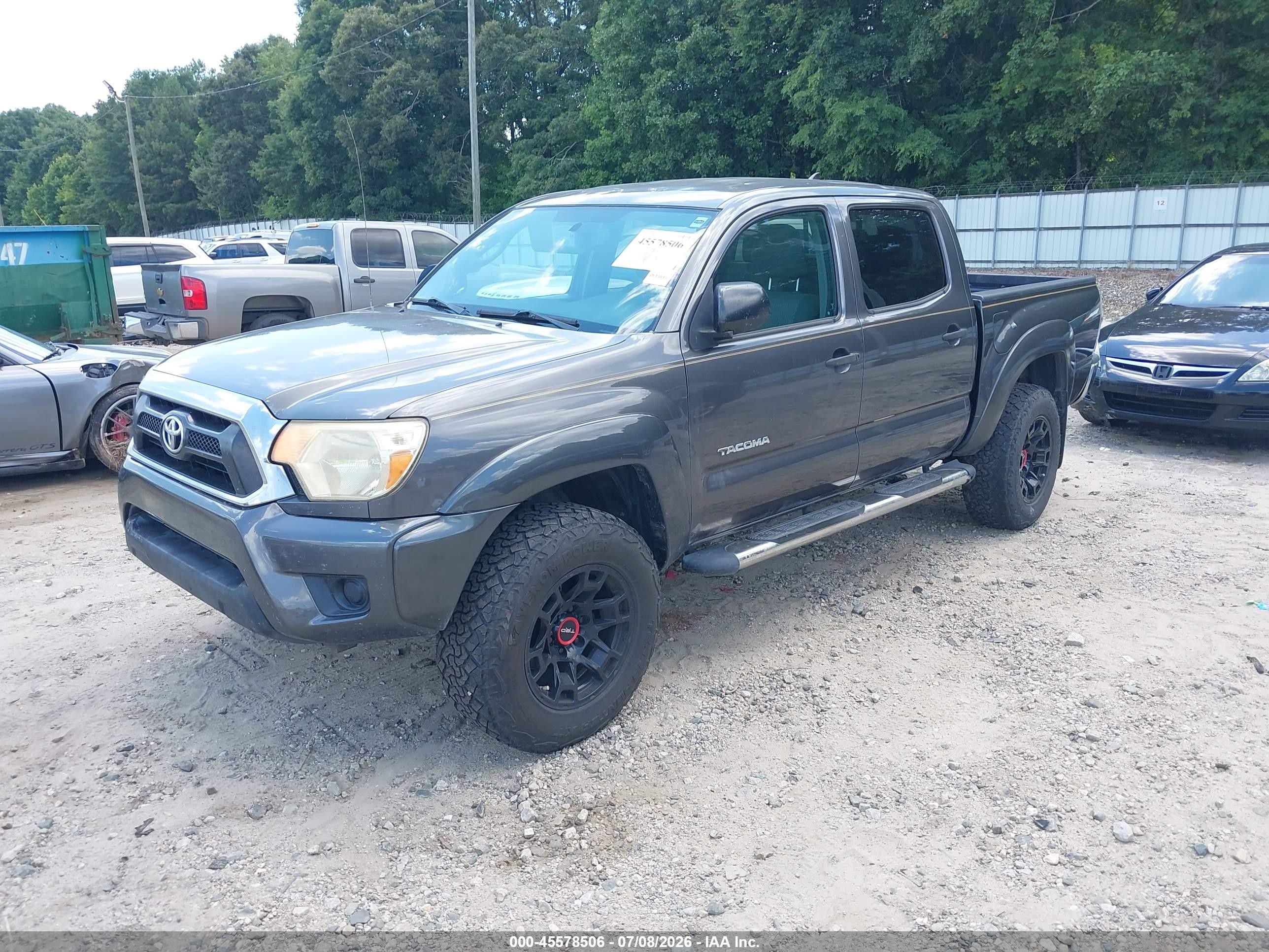 2012 Toyota Tacoma Prerunner Gray vin: 5TFJX4GN3CX007464