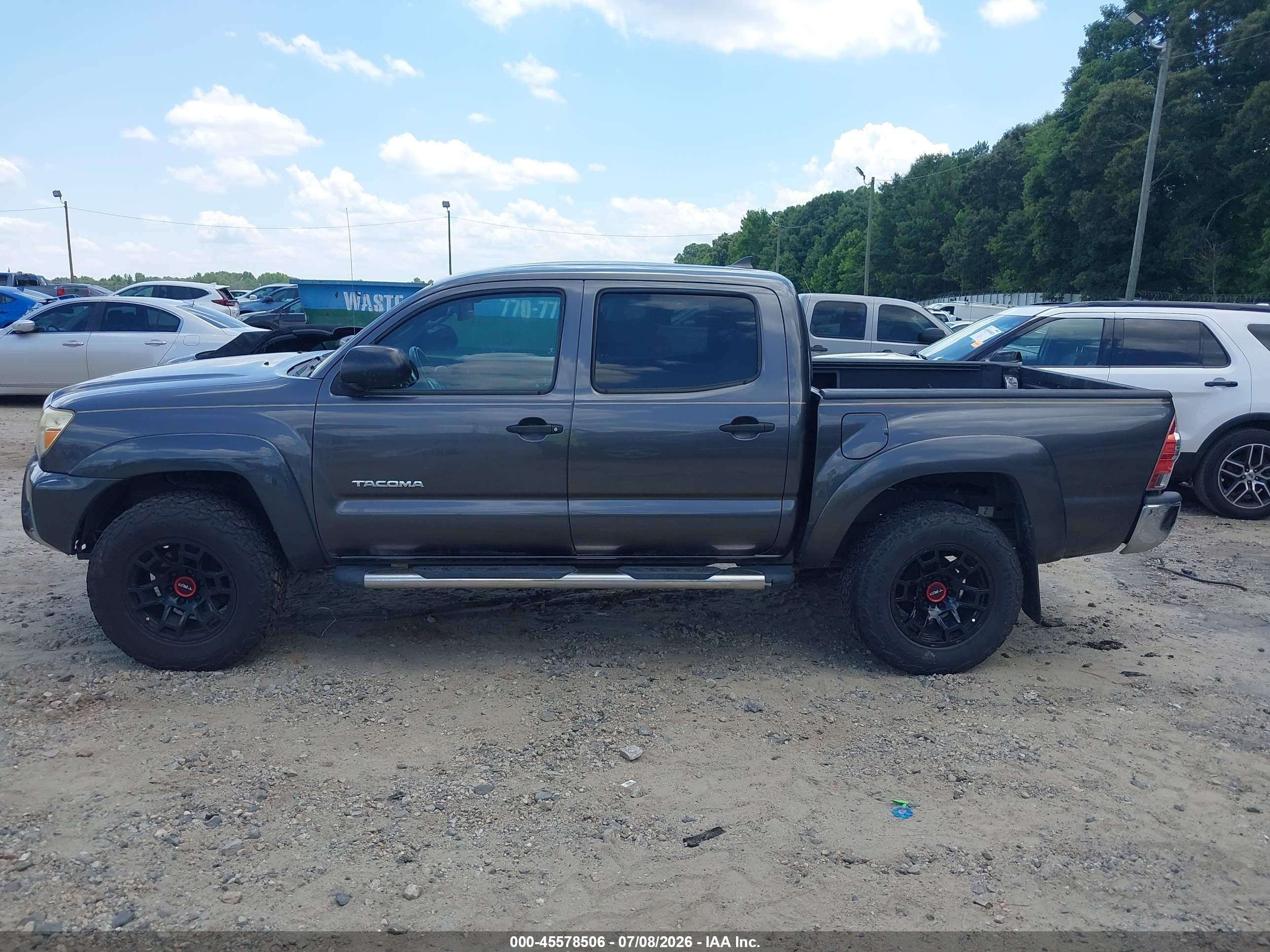 2012 Toyota Tacoma Prerunner Gray vin: 5TFJX4GN3CX007464