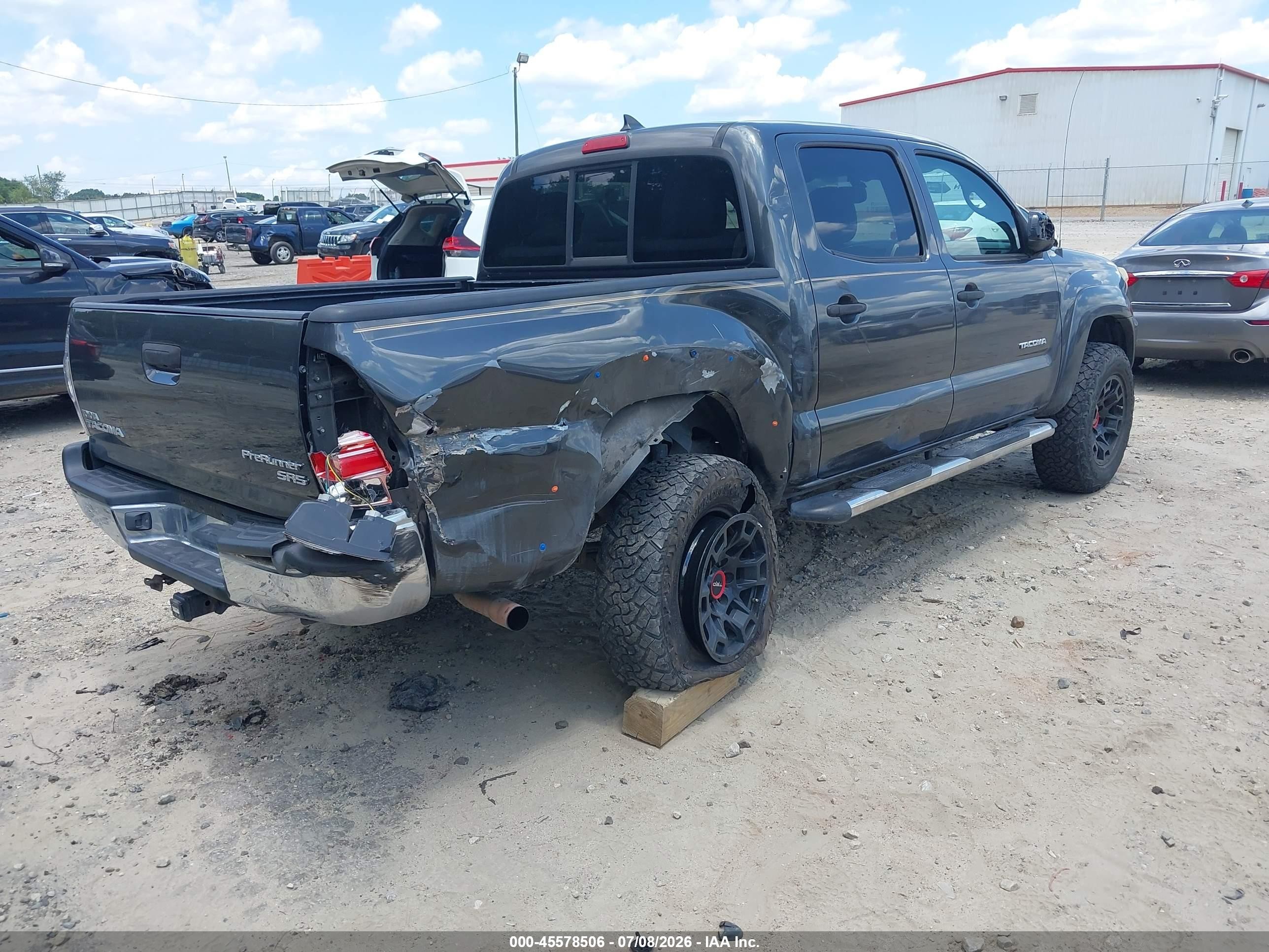 2012 Toyota Tacoma Prerunner Gray vin: 5TFJX4GN3CX007464