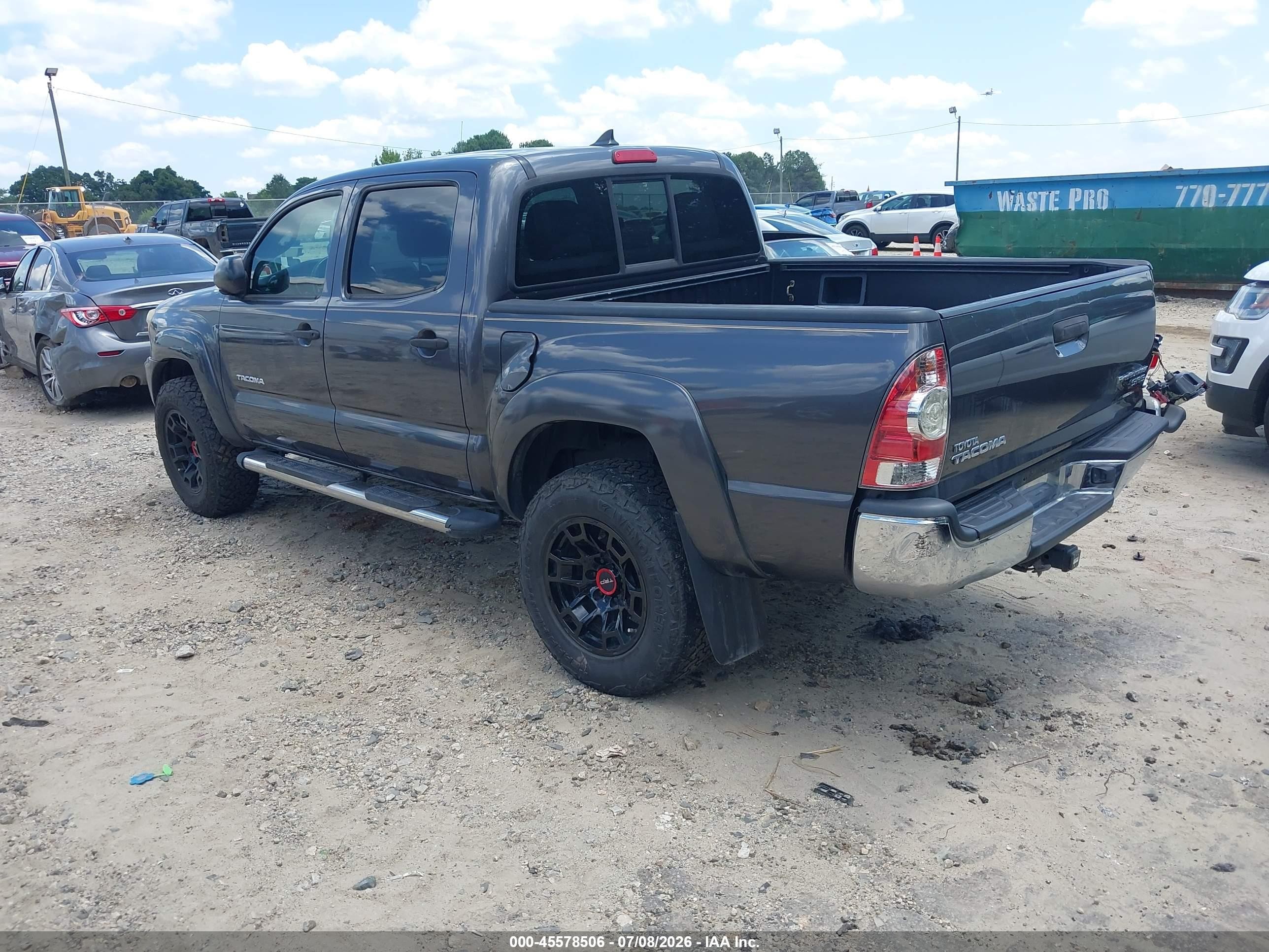 2012 Toyota Tacoma Prerunner Gray vin: 5TFJX4GN3CX007464