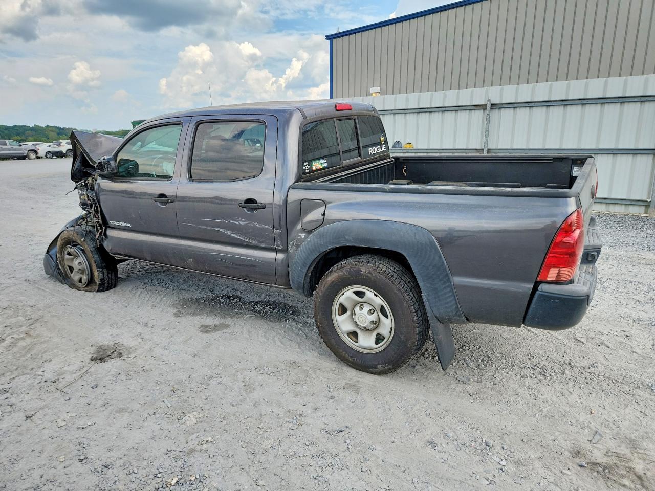 2013 Toyota Tacoma Double Cab Gray vin: 5TFJX4GN3DX022435