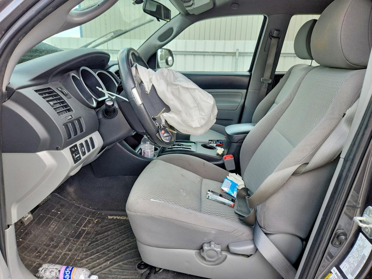 2013 Toyota Tacoma Double Cab Gray vin: 5TFJX4GN3DX022435