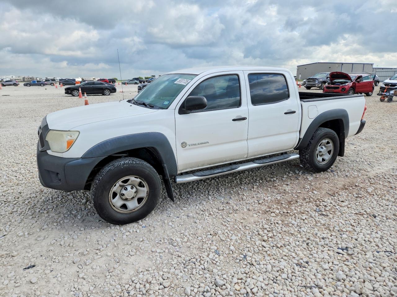 2015 Toyota Tacoma Double Cab Prerunner White vin: 5TFJX4GN3FX049797