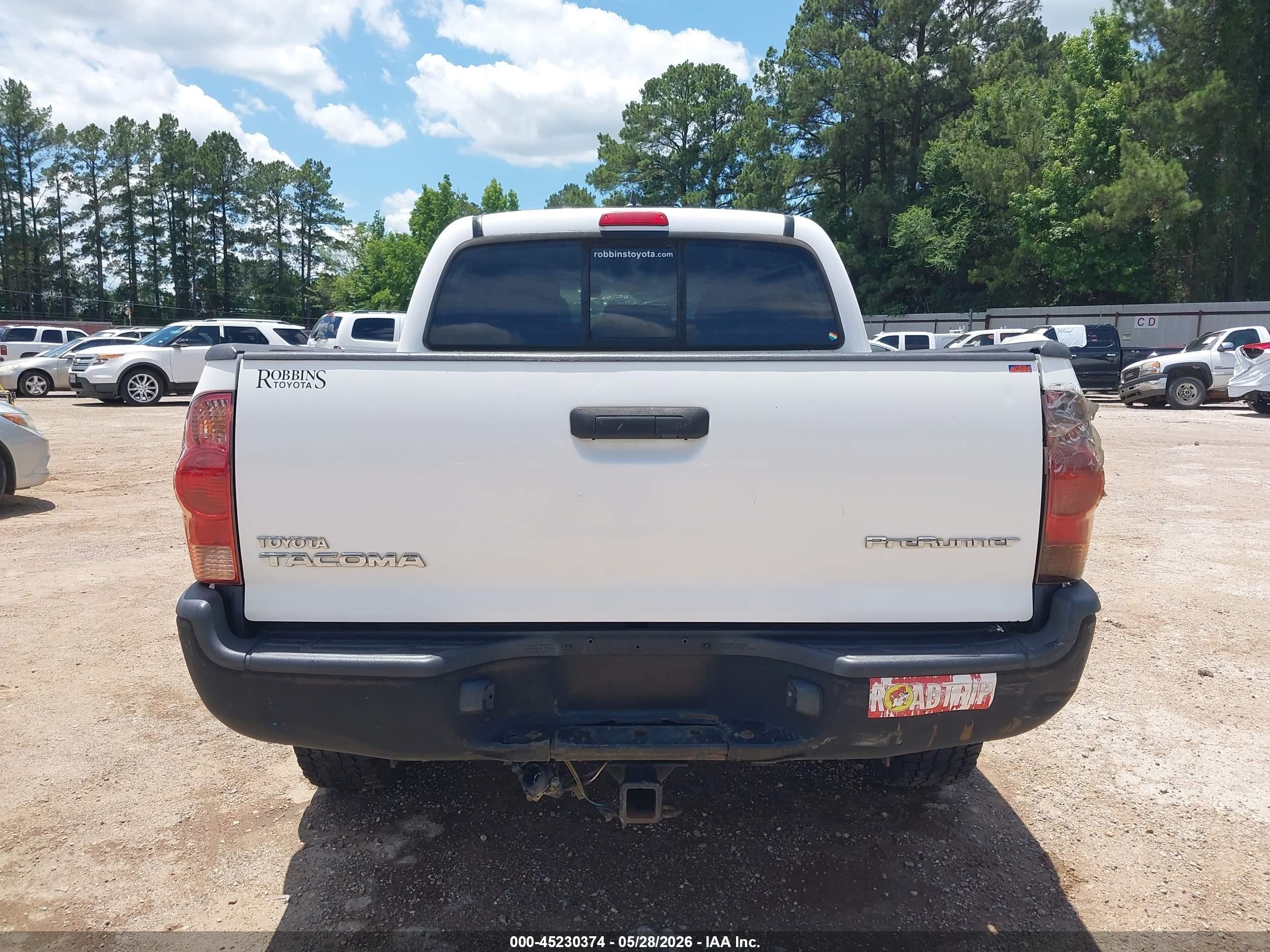 2012 Toyota Tacoma Prerunner White vin: 5TFJX4GN4CX006291