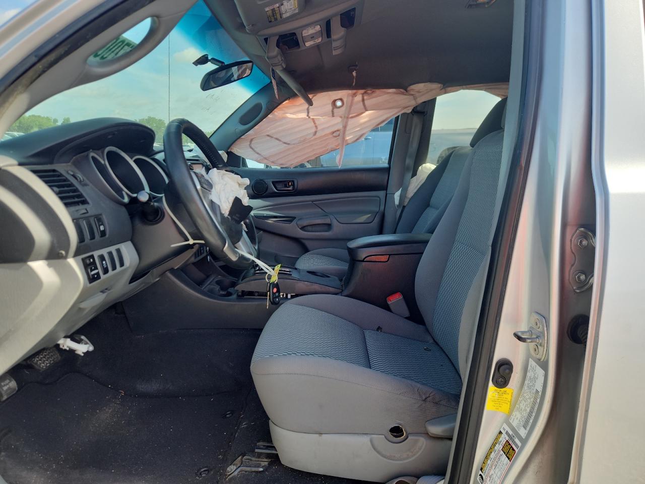 2013 Toyota Tacoma Double Cab Silver vin: 5TFJX4GN4DX019124