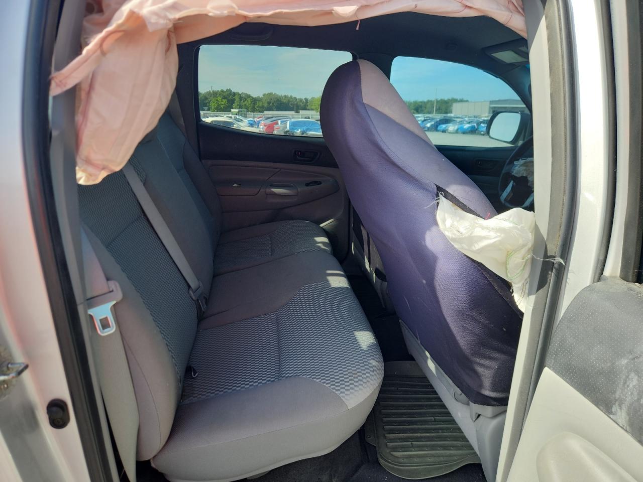 2013 Toyota Tacoma Double Cab Silver vin: 5TFJX4GN4DX019124