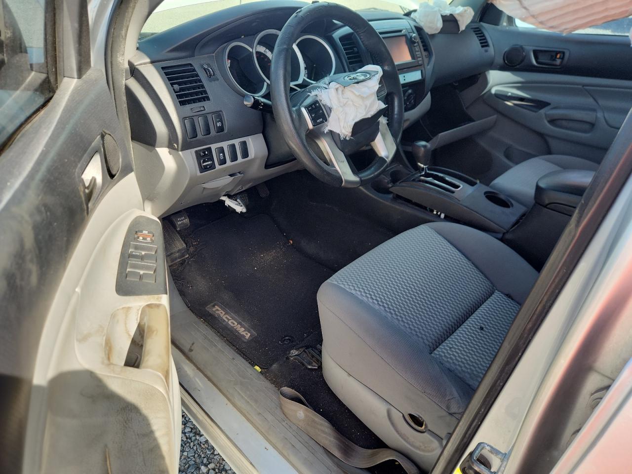 2013 Toyota Tacoma Double Cab Silver vin: 5TFJX4GN4DX019124