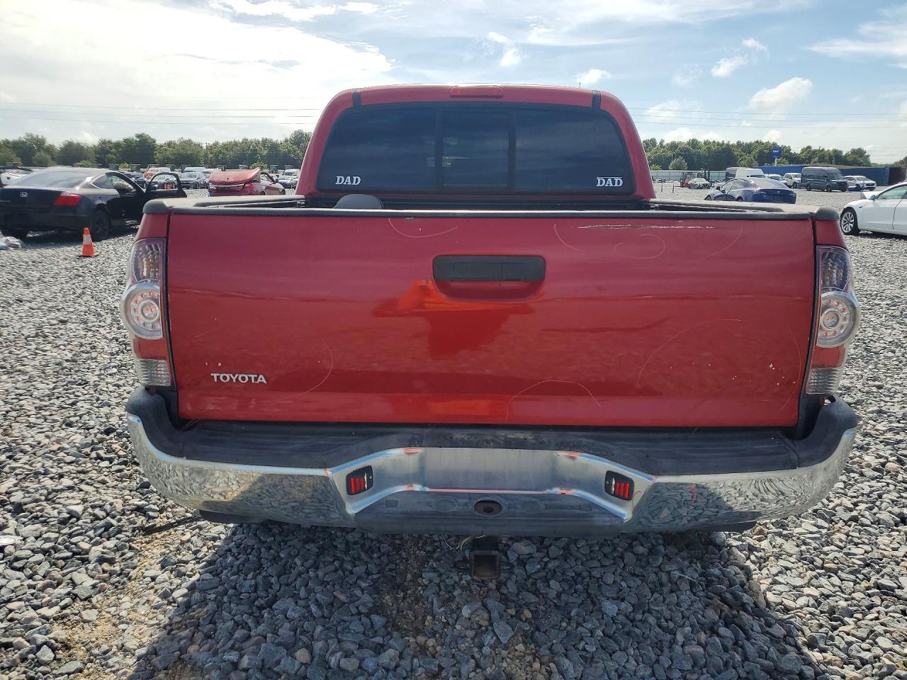 2013 Toyota Tacoma Double Cab Red vin: 5TFJX4GN4DX025263