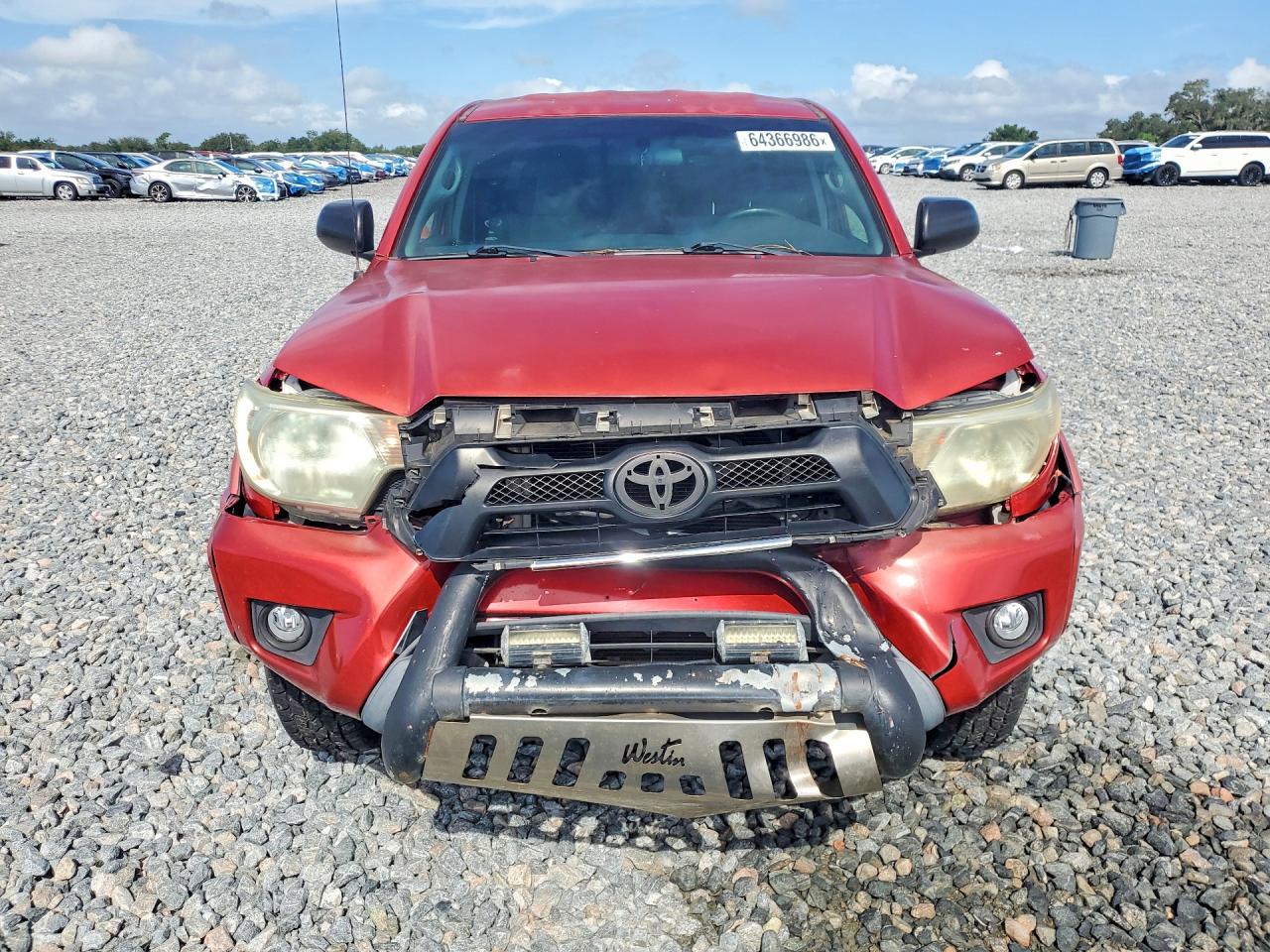 2013 Toyota Tacoma Double Cab Red vin: 5TFJX4GN4DX025263