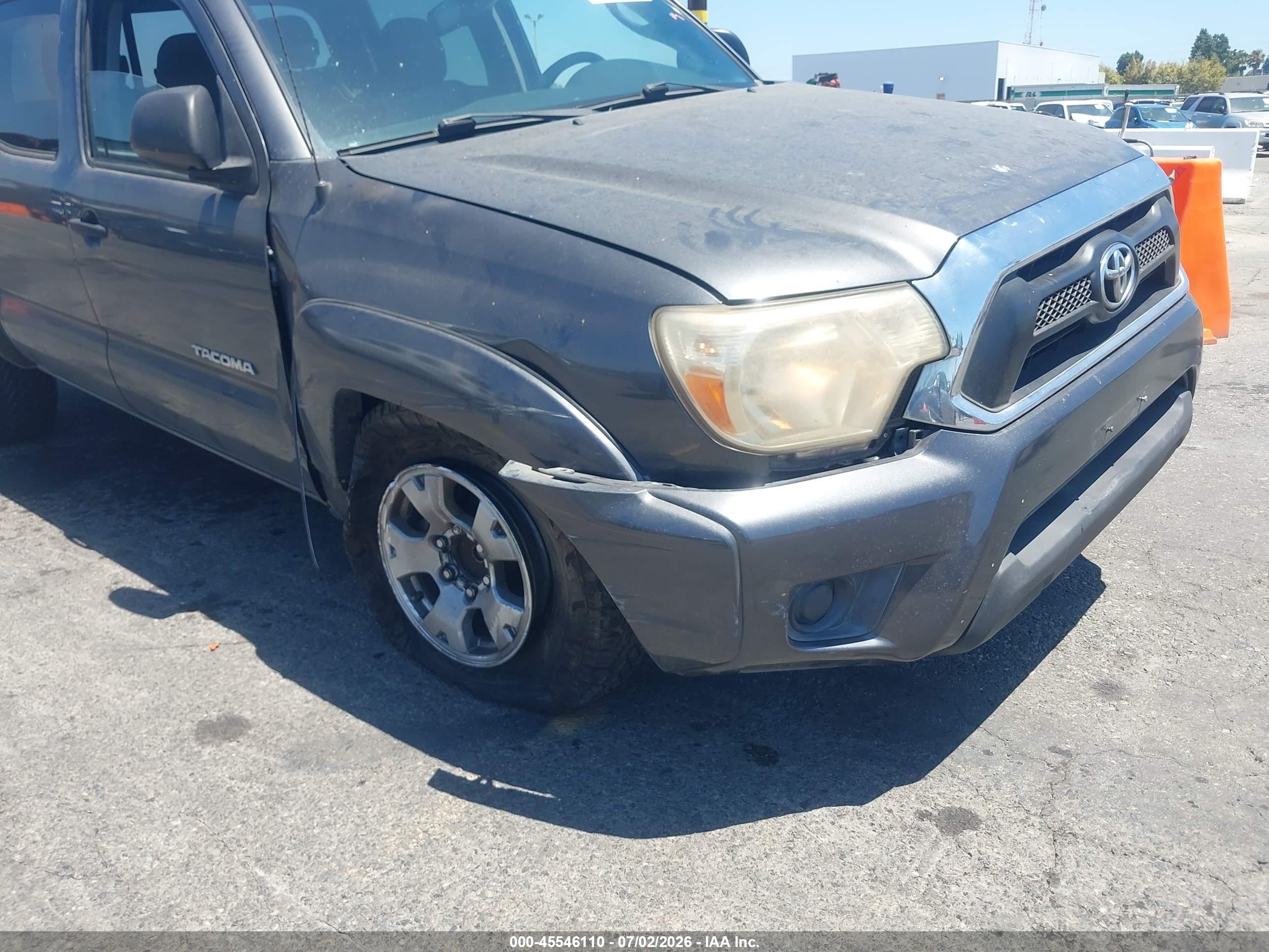 2013 Toyota Tacoma Prerunner Gray vin: 5TFJX4GN5DX024655