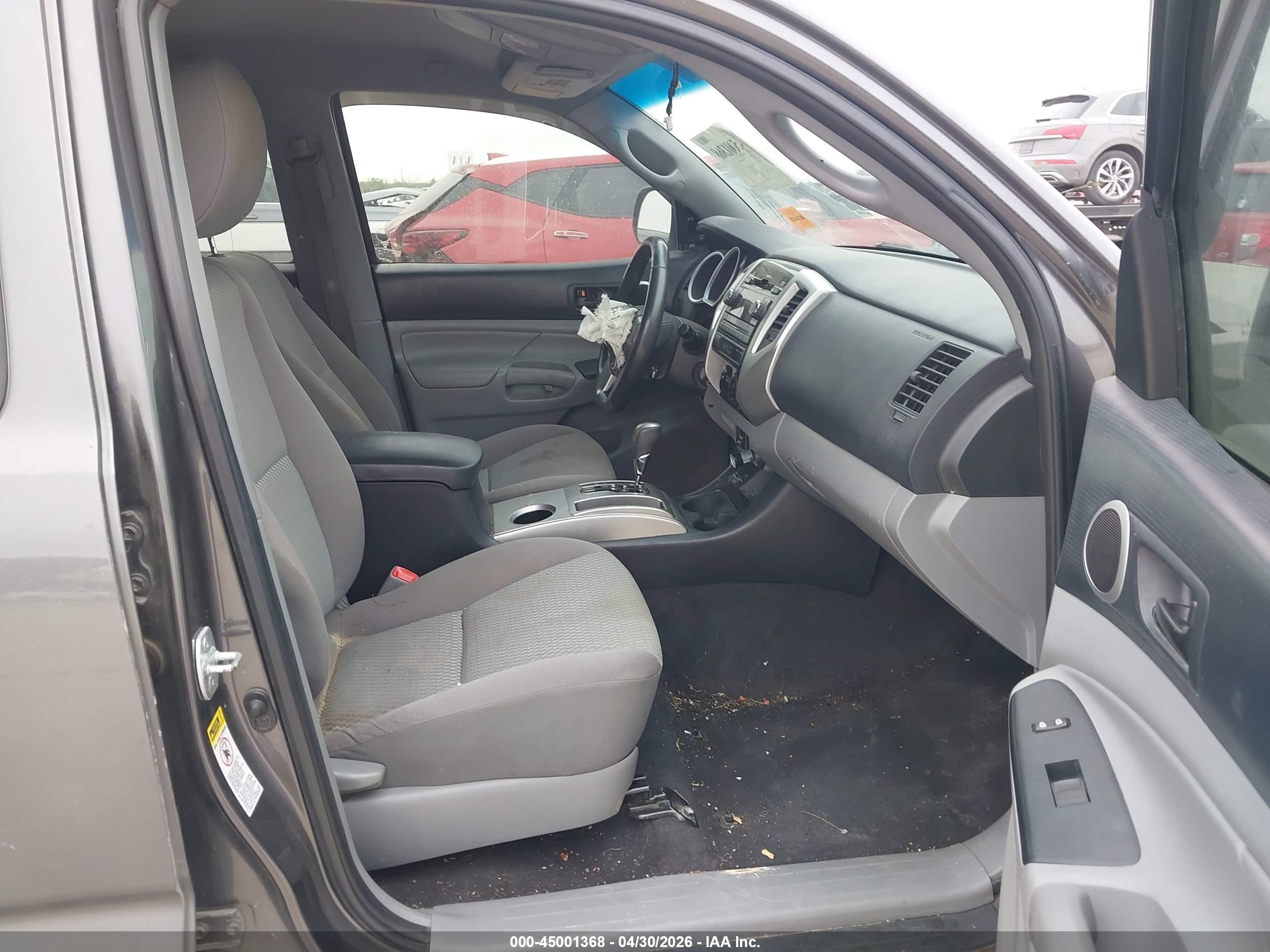 2012 Toyota Tacoma Prerunner Gray vin: 5TFJX4GN6CX014389