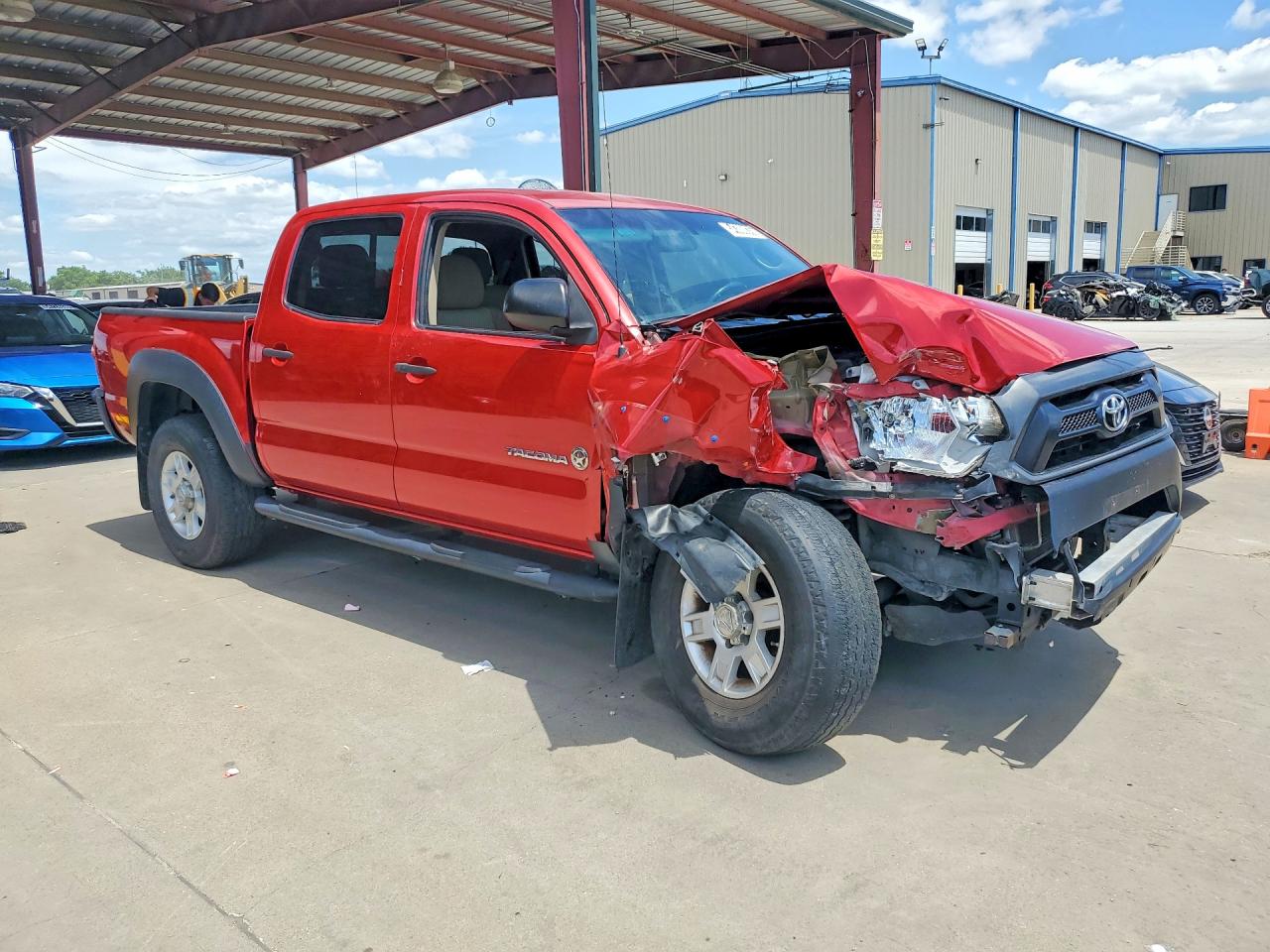 2014 Toyota Tacoma Double Cab Red vin: 5TFJX4GN6EX030272