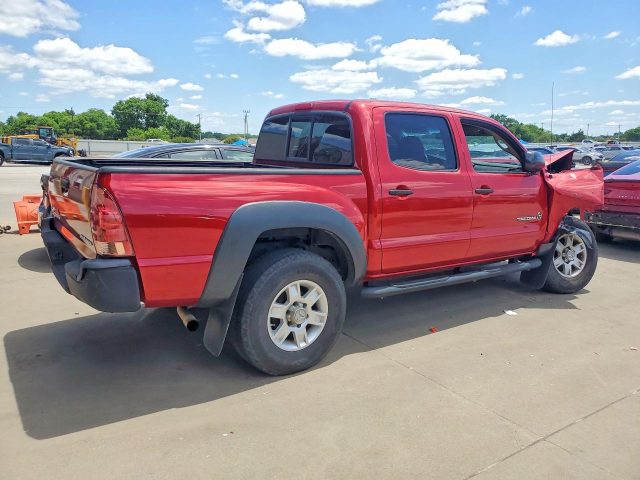 2014 Toyota Tacoma Double Cab Red vin: 5TFJX4GN6EX030272