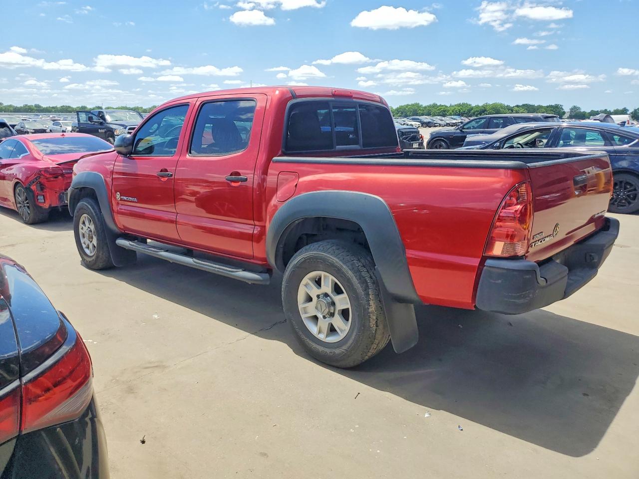 2014 Toyota Tacoma Double Cab Red vin: 5TFJX4GN6EX030272