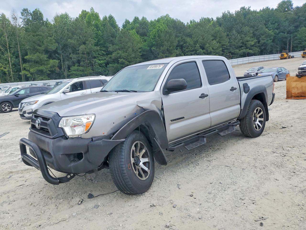 2015 Toyota Tacoma Double Cab Prerunner Silver vin: 5TFJX4GN7FX047583