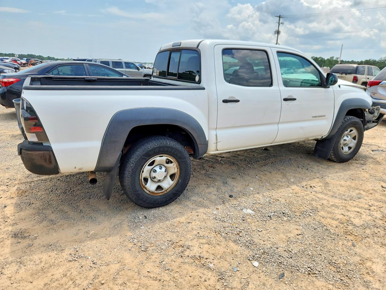 2015 Toyota Tacoma Double Cab Prerunner White vin: 5TFJX4GN8FX044871