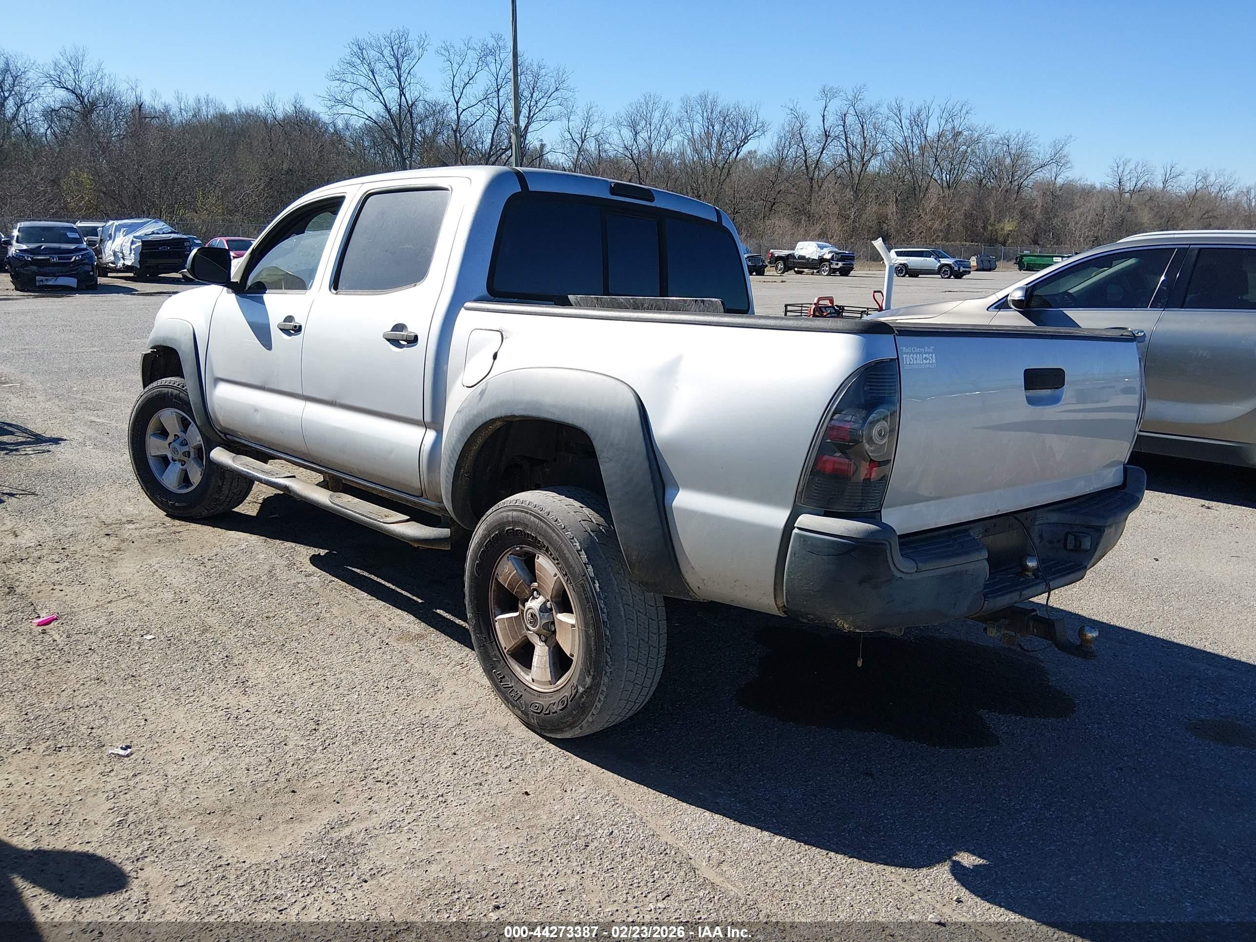 2013 Toyota Tacoma Prerunner Gray vin: 5TFJX4GN9DX022276
