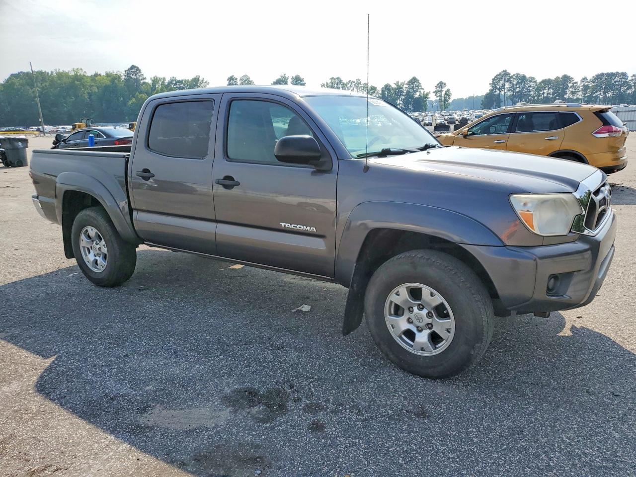 2013 Toyota Tacoma Double Cab Gray vin: 5TFJX4GNXDX015594