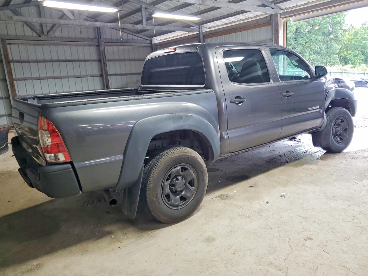 2014 Toyota Tacoma Double Cab Gray vin: 5TFJX4GNXEX030128