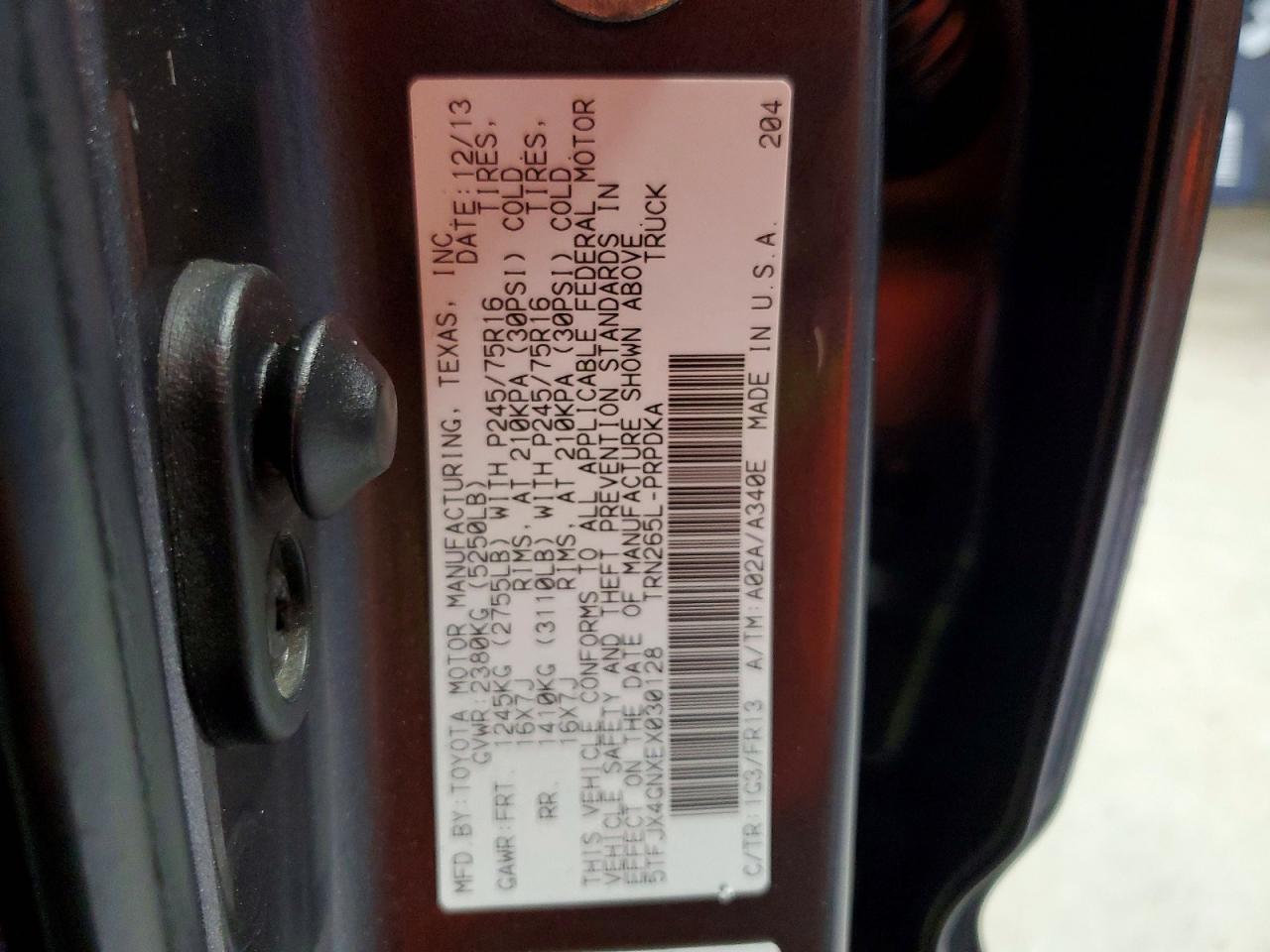 2014 Toyota Tacoma Double Cab Gray vin: 5TFJX4GNXEX030128
