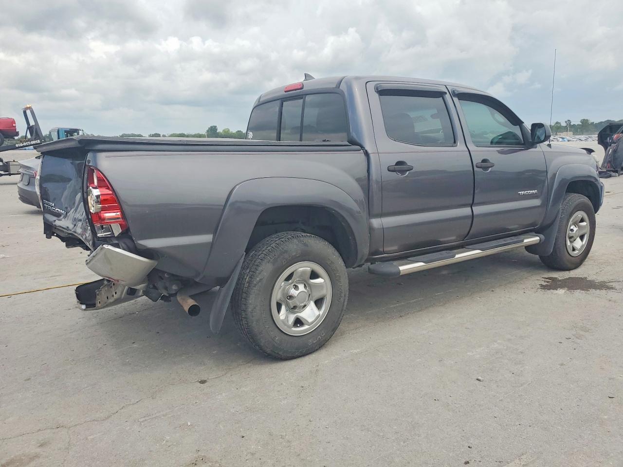 2014 Toyota Tacoma Double Cab Gray vin: 5TFJX4GNXEX034227